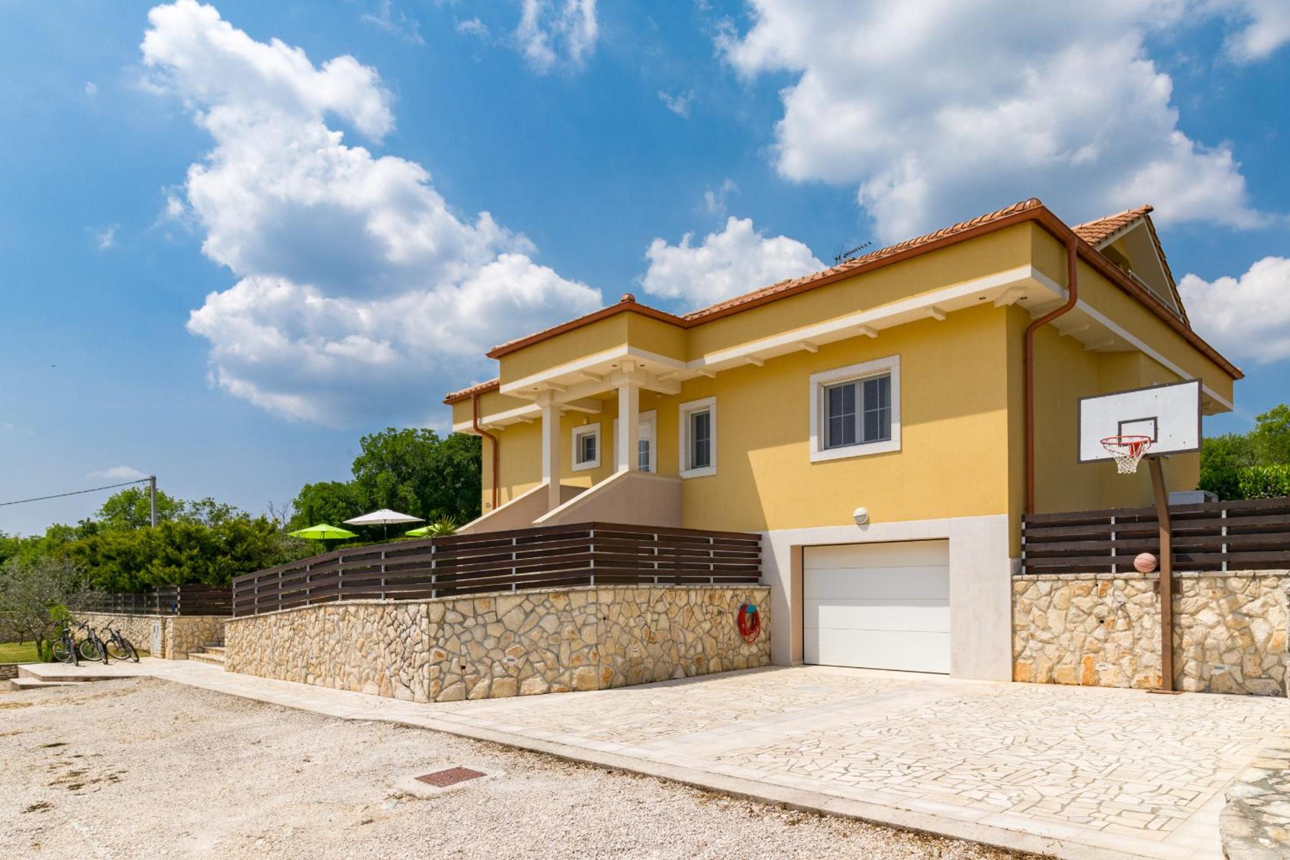 Villa Krase kids friendly for 10 persons in Rakalj with sauna - fitness & playground view 5