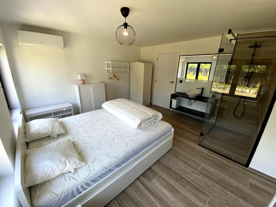 P25 Luxueuze villa met 5 kamers voor 10 personen, 760m van strand met garage en tuin