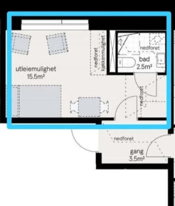 Studio apartment 10mins from Oslo Cent. station. view 5