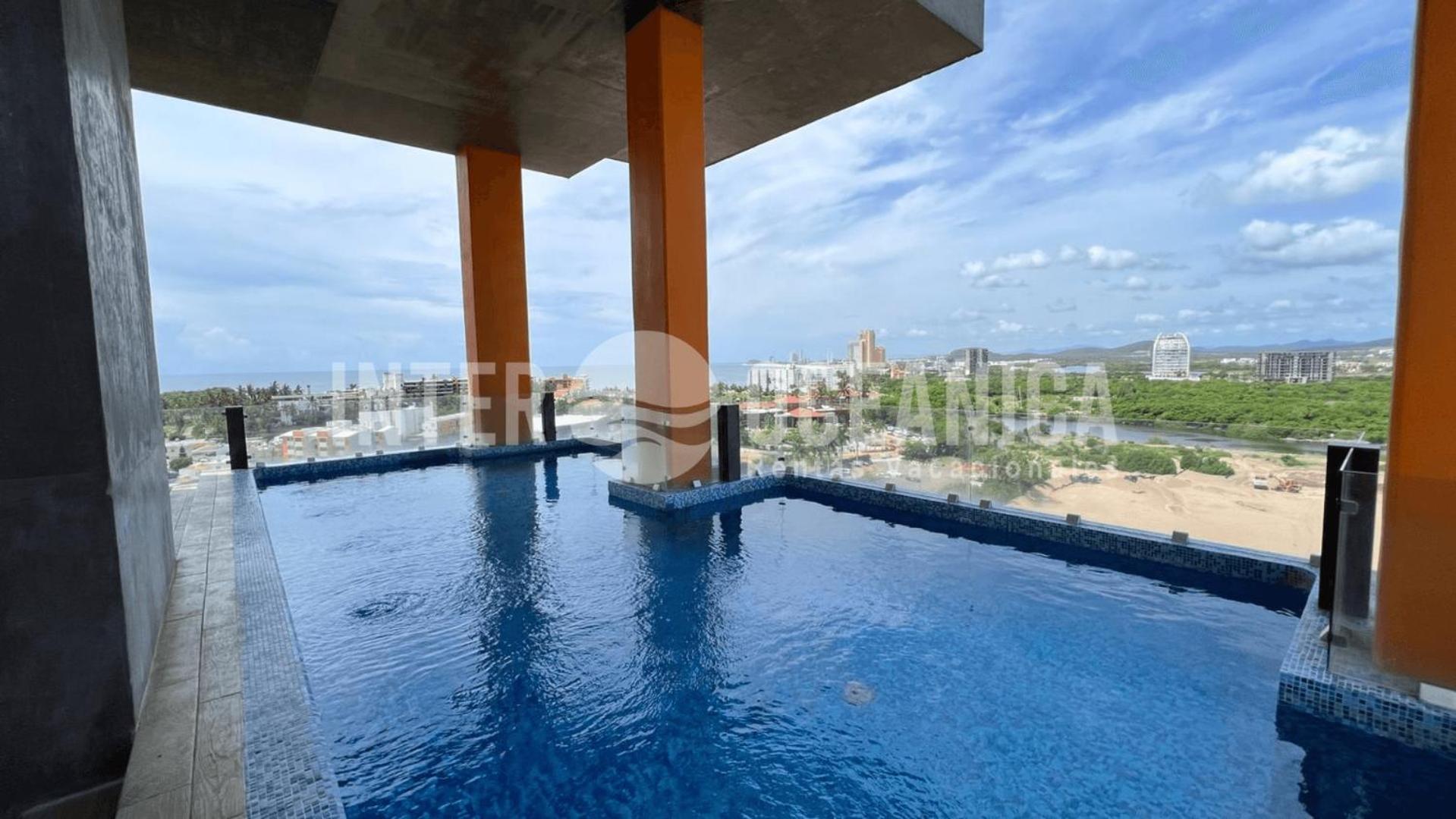 Pool with the best view of the Marina Mazatlán view 3
