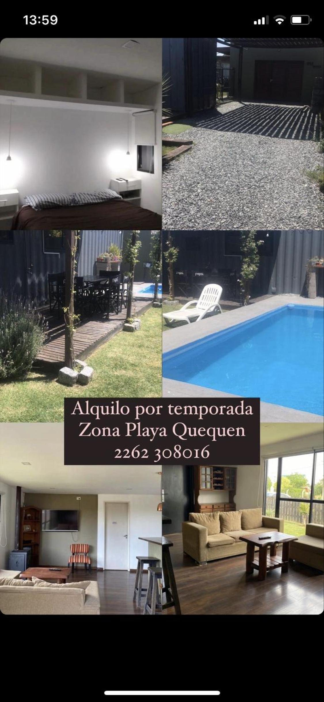 Casa container con pileta a 4 cuadras de la playa