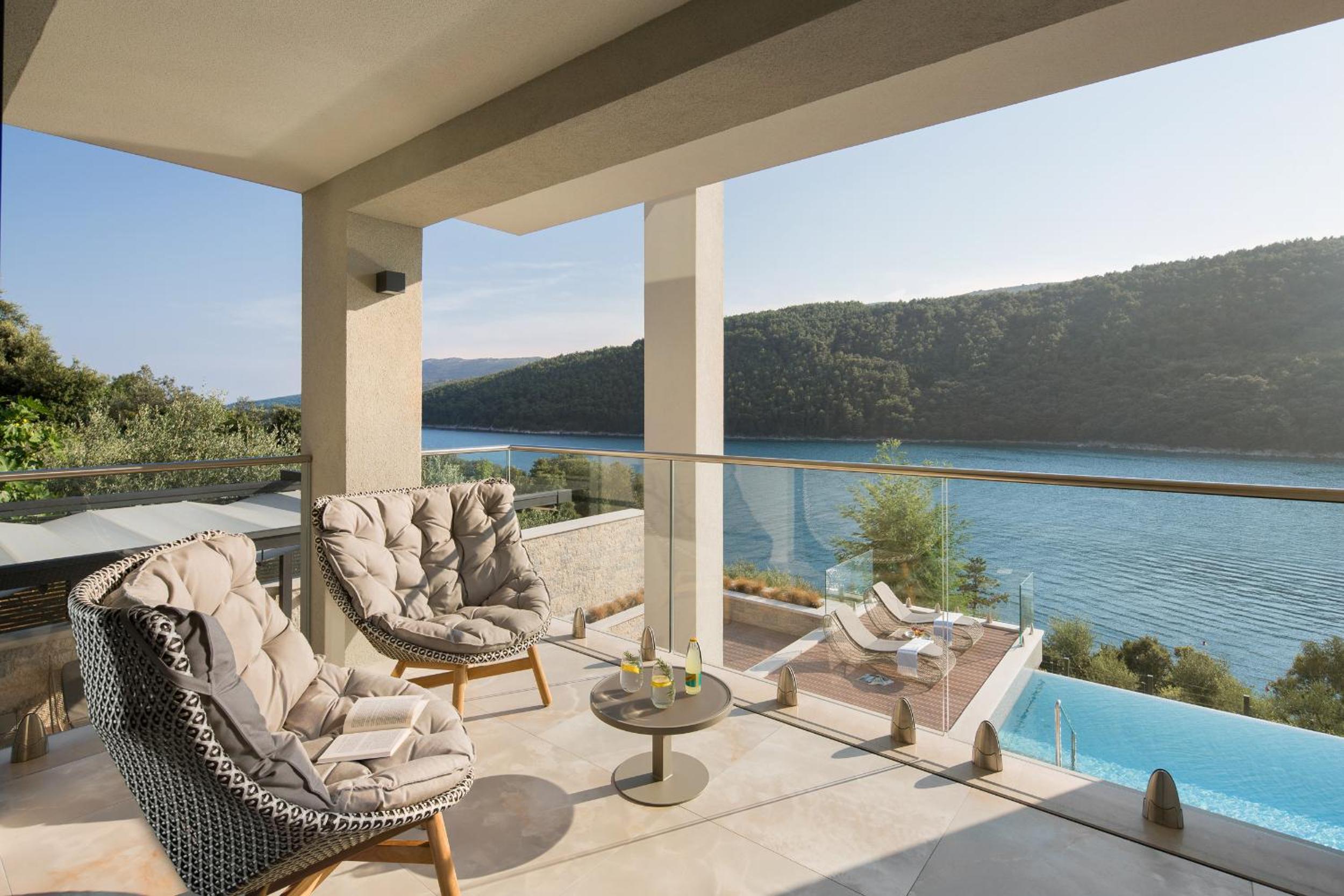 Villa Vlastelini II near Labin - Rabac with sea view, beachfront and wellness view 4