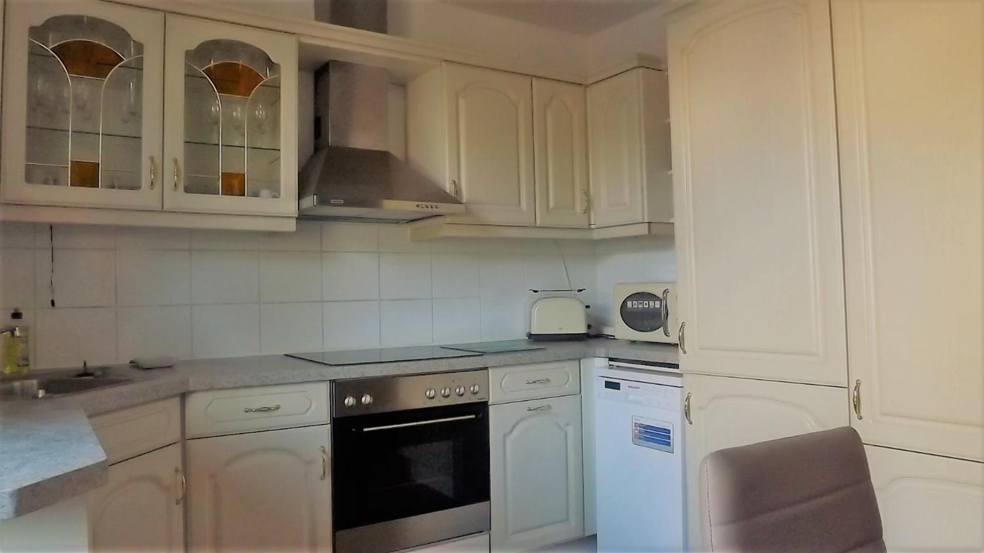 Town-Villa, Apartment, living room with big Sofa bed , 2 bedroom, 1kitchen, 1bathroom, 1 office, 1 garden