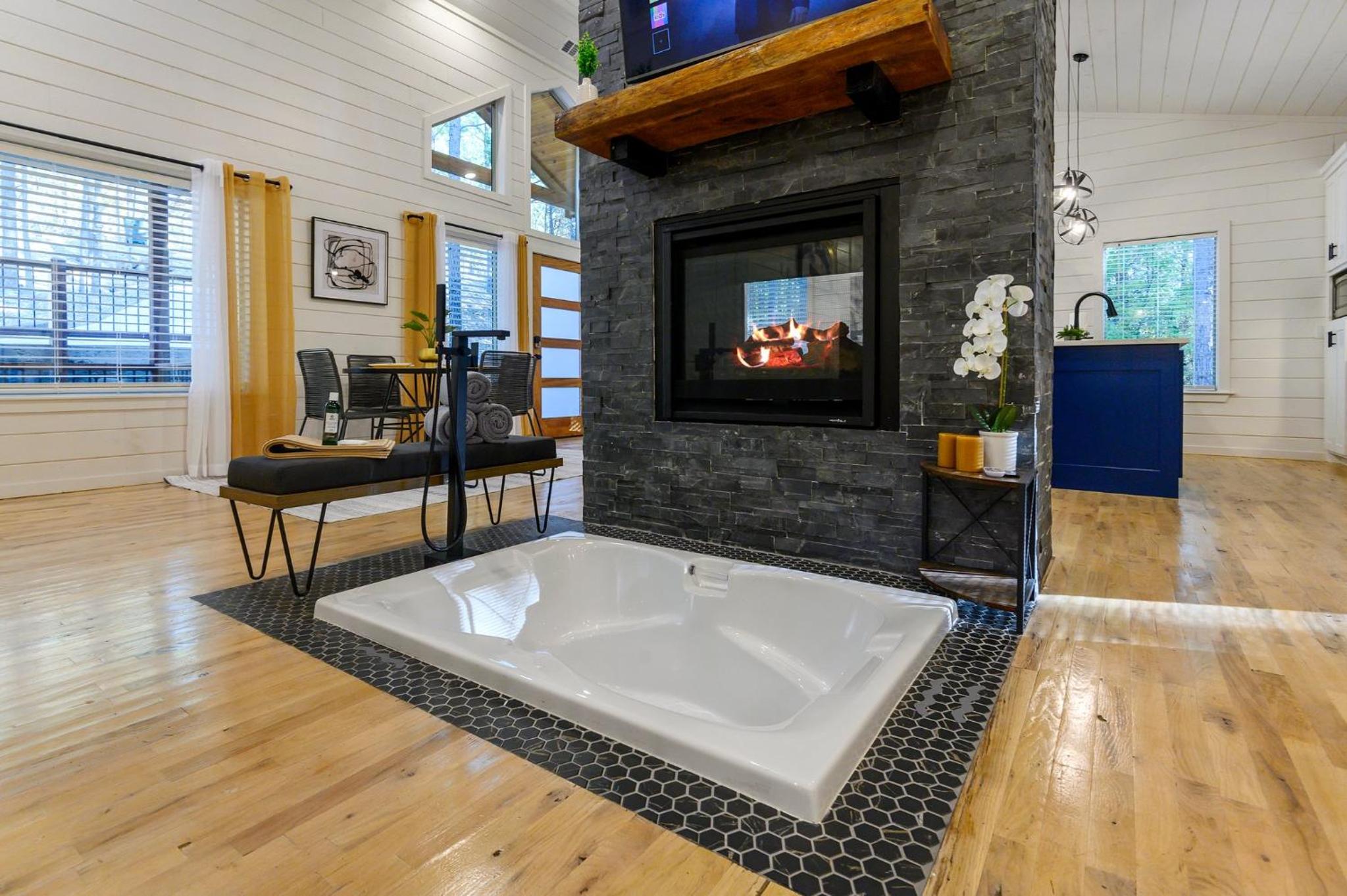 Secluded Luxury Cabin w/ Hot Tub & Fireplace view 5