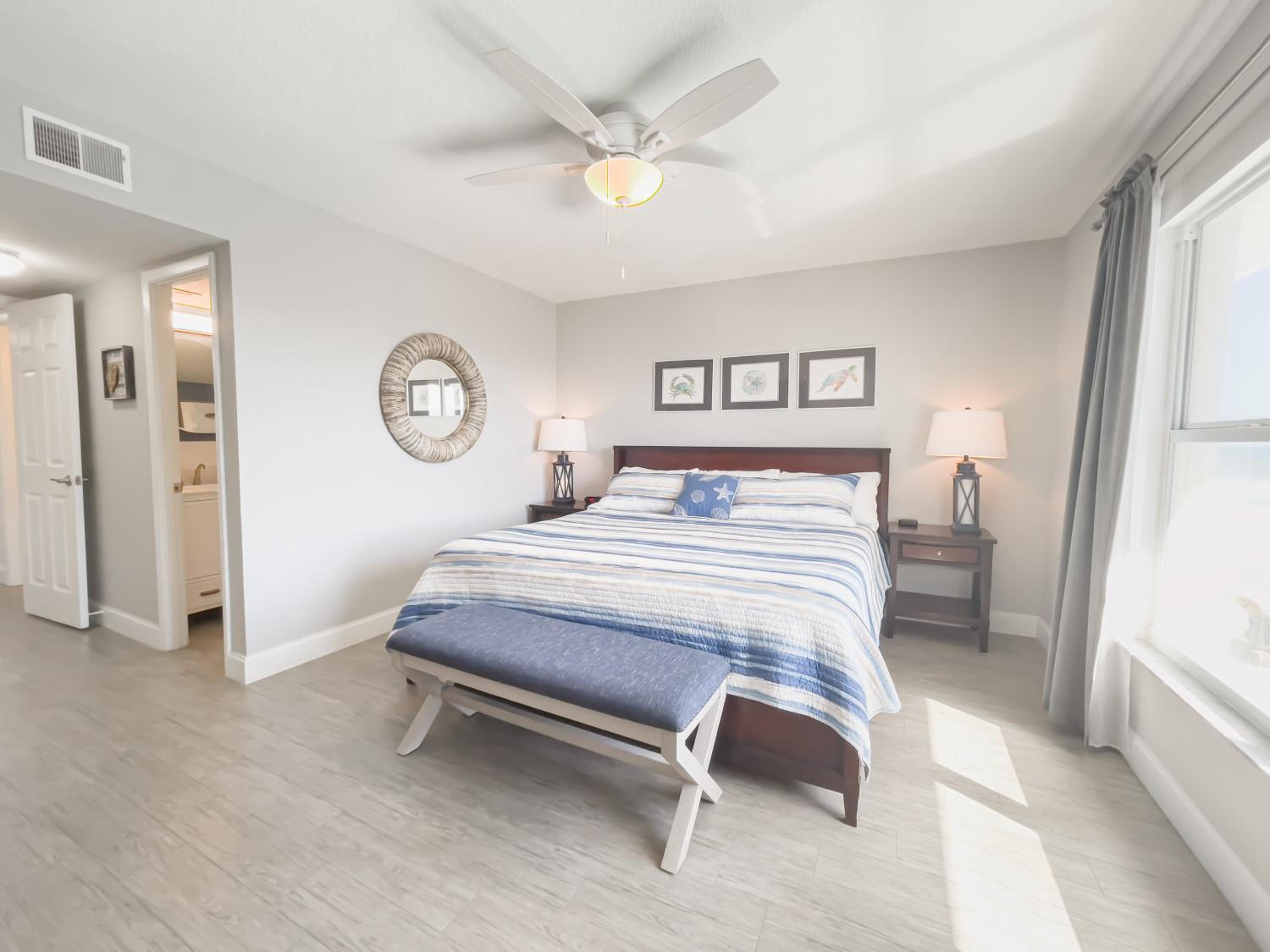 Top Floor with Ocean and Pool Views Located on No-Drive Beach
