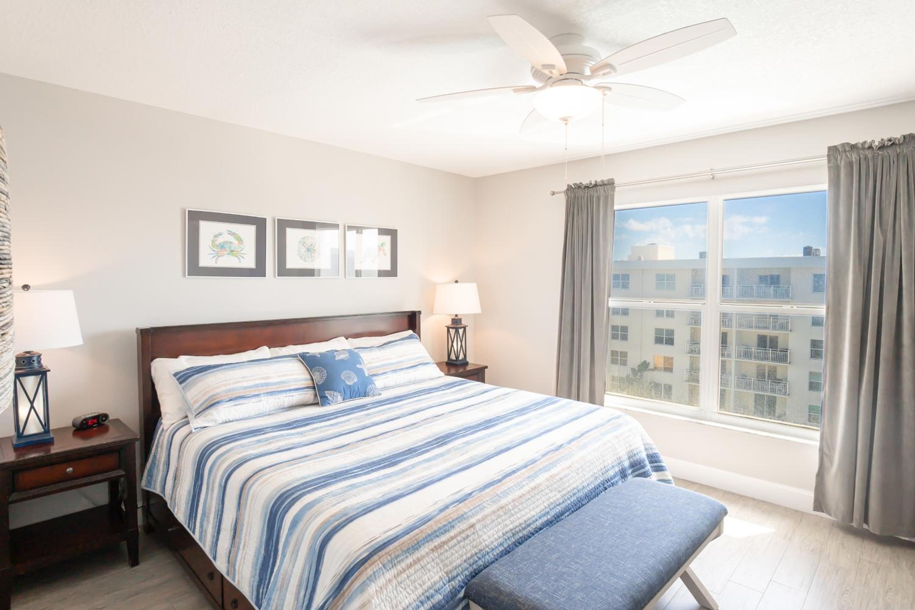 Top Floor with Ocean and Pool Views Located on No-Drive Beach