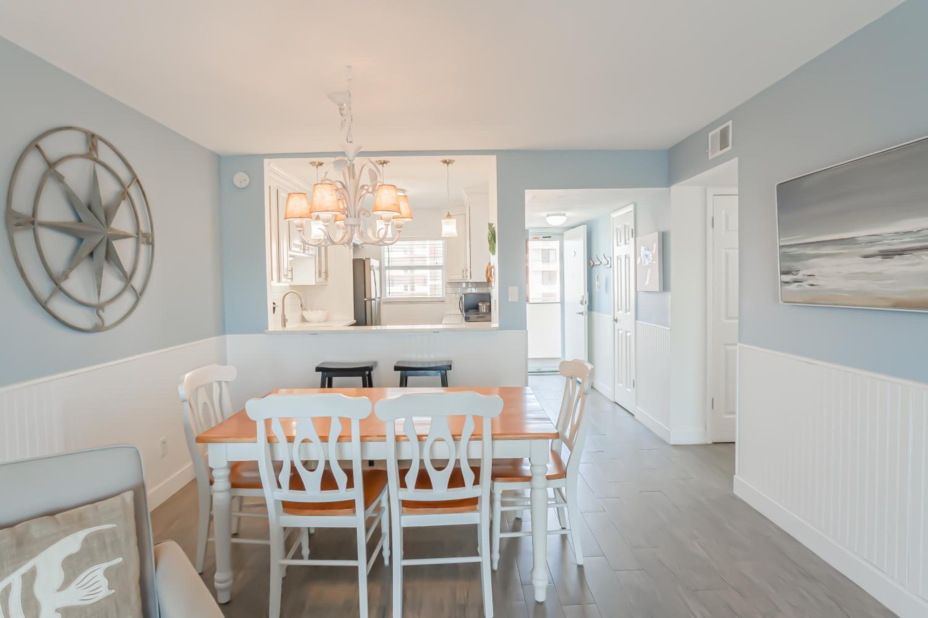 Top Floor with Ocean and Pool Views Located on No-Drive Beach