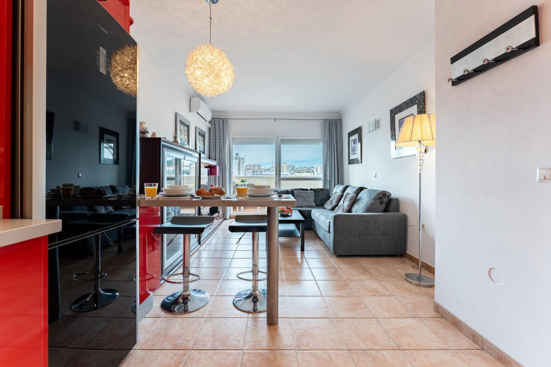 Benalbeach Bliss Seafront Retreat with Balcony