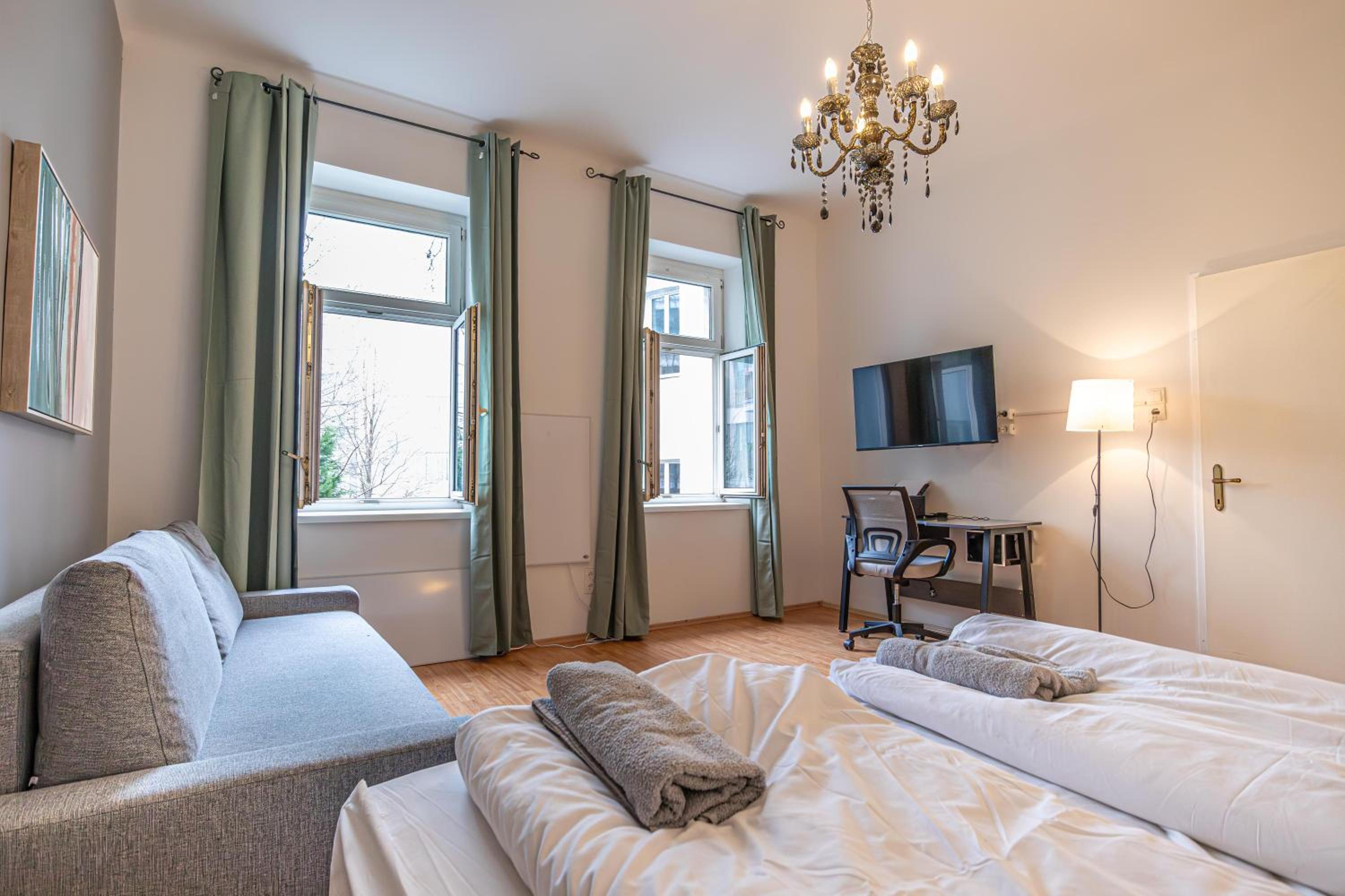 Enjoy The Danube and Prater Stern from Our 1BR Gem