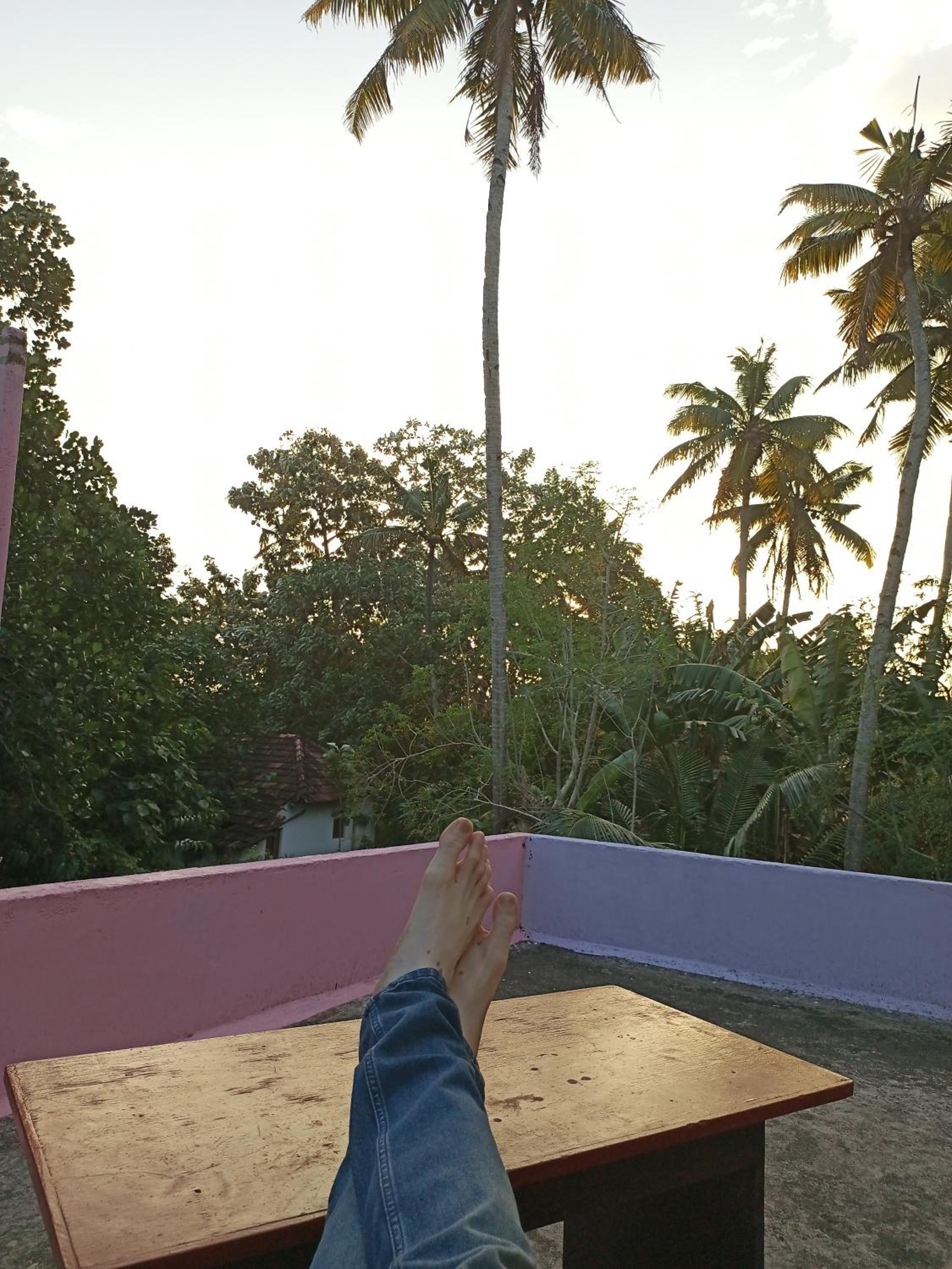 Varkala Entire Ac Home kitchen balcony view 3