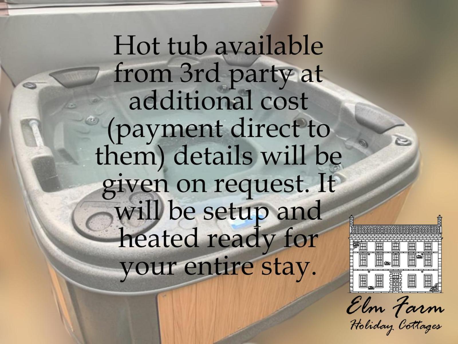 The Lodge Luxury Grade 2 listed house, Hot tub view 2