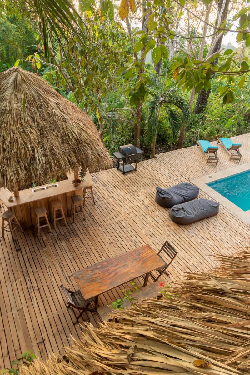 outdoor BBQ area