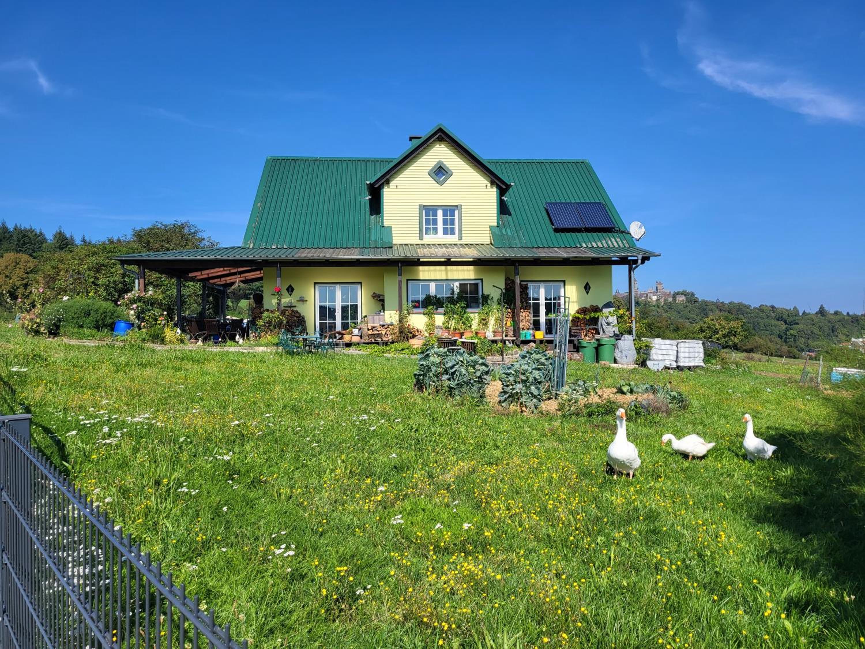 Kleine einzigartige Ferienwohnung auf dem Bauernhof, direkt in der Natur mit Blick auf Schloss Braunfels
