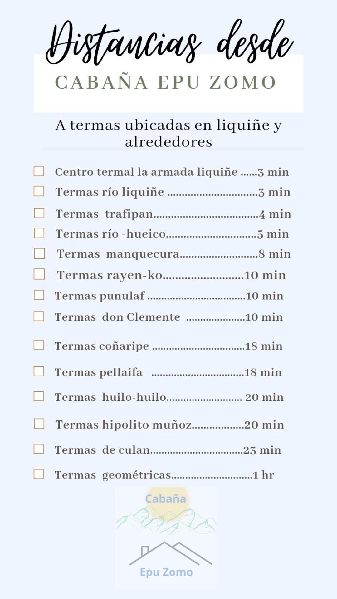 Cabaña epu zomo