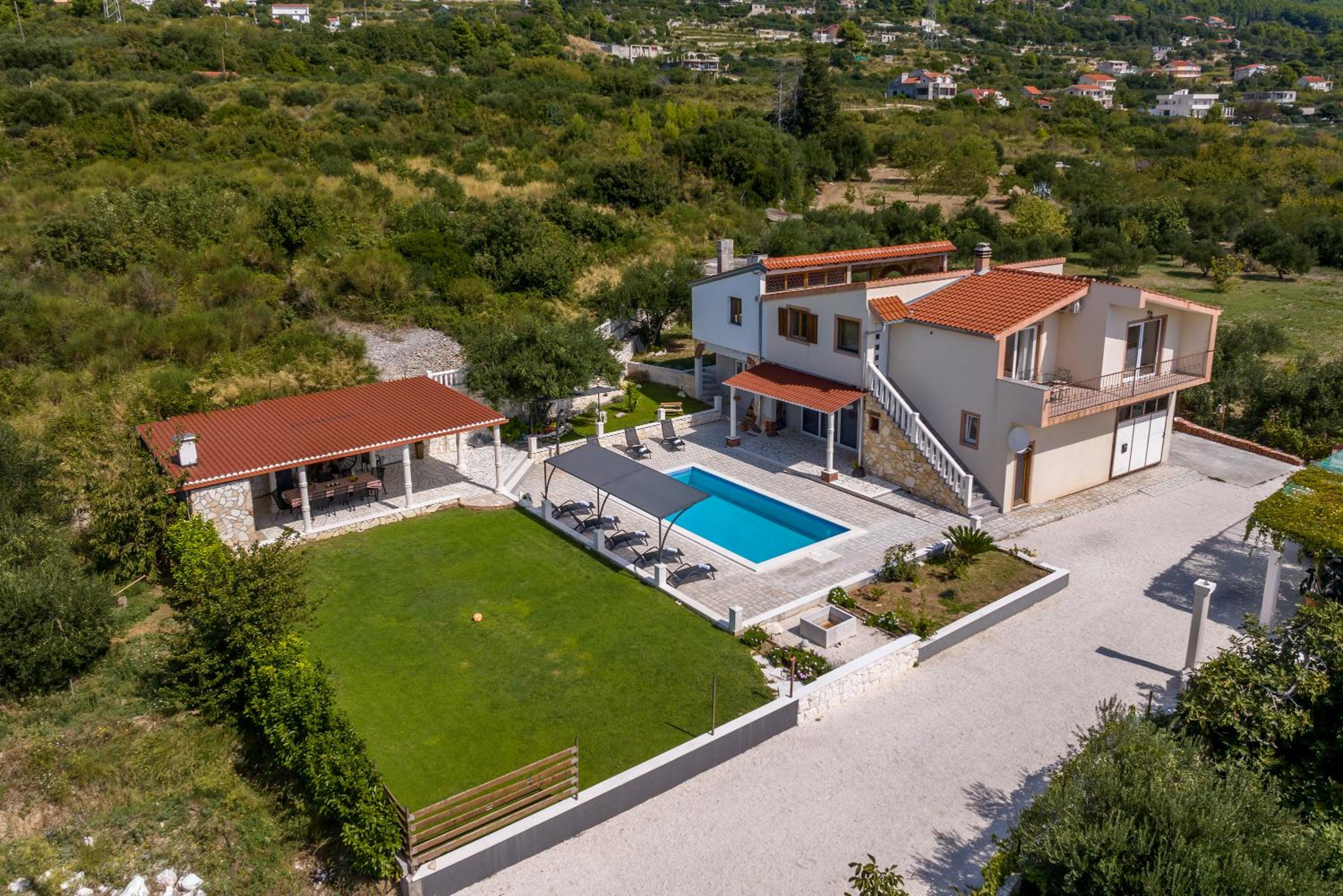 Villa Stari Hill private pool view 2