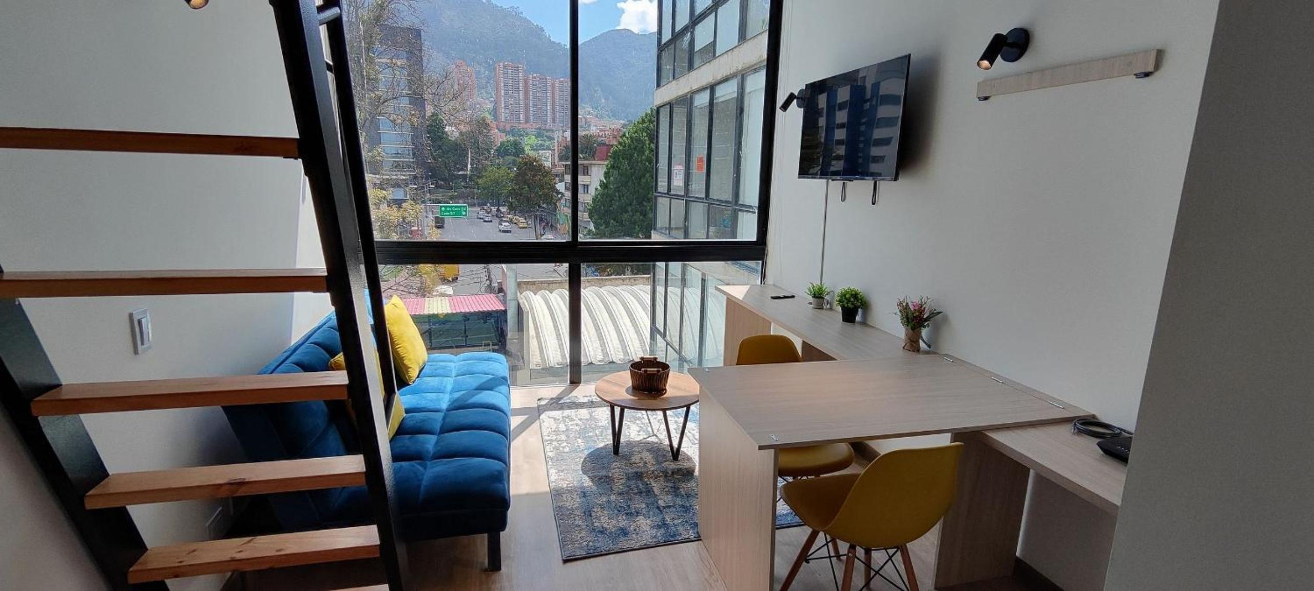 Loft con vista a la montaña