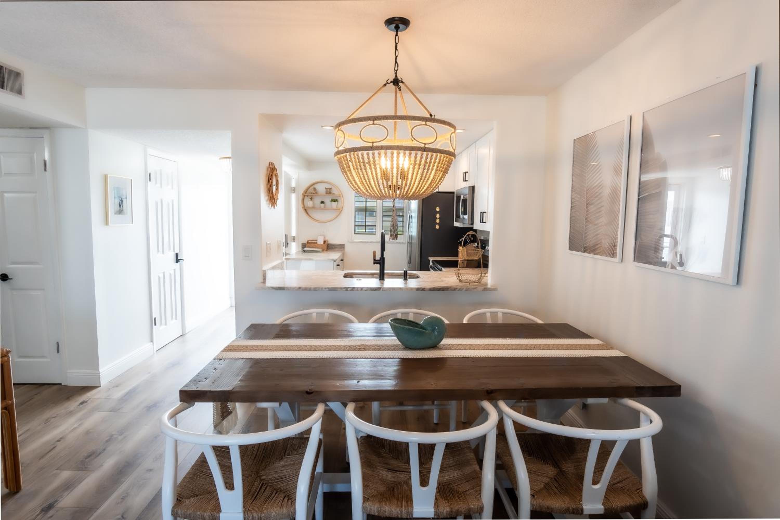 Stunning coastal condo with ocean and pool views from the balcony!