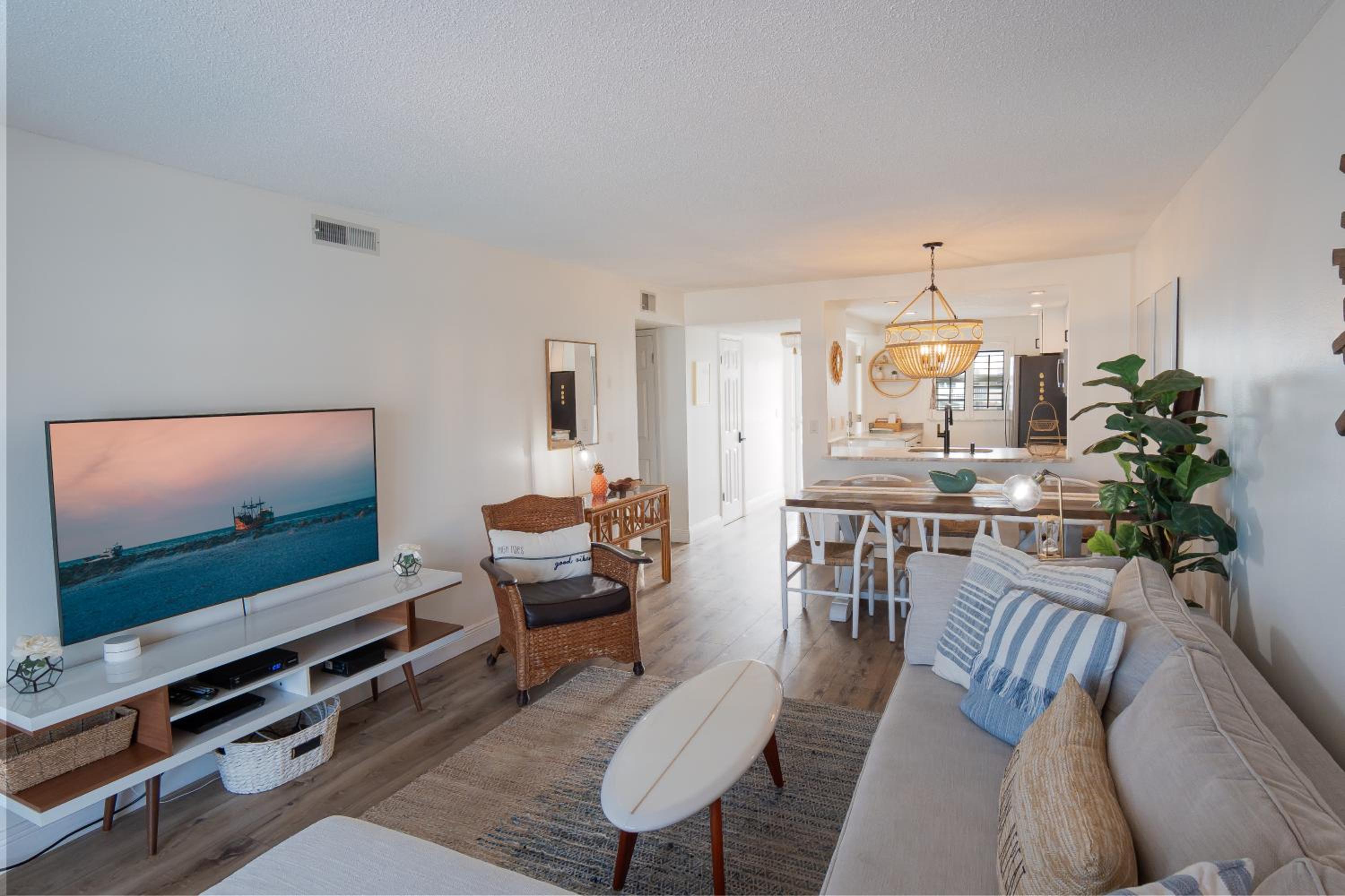 Stunning coastal condo with ocean and pool views from the balcony!