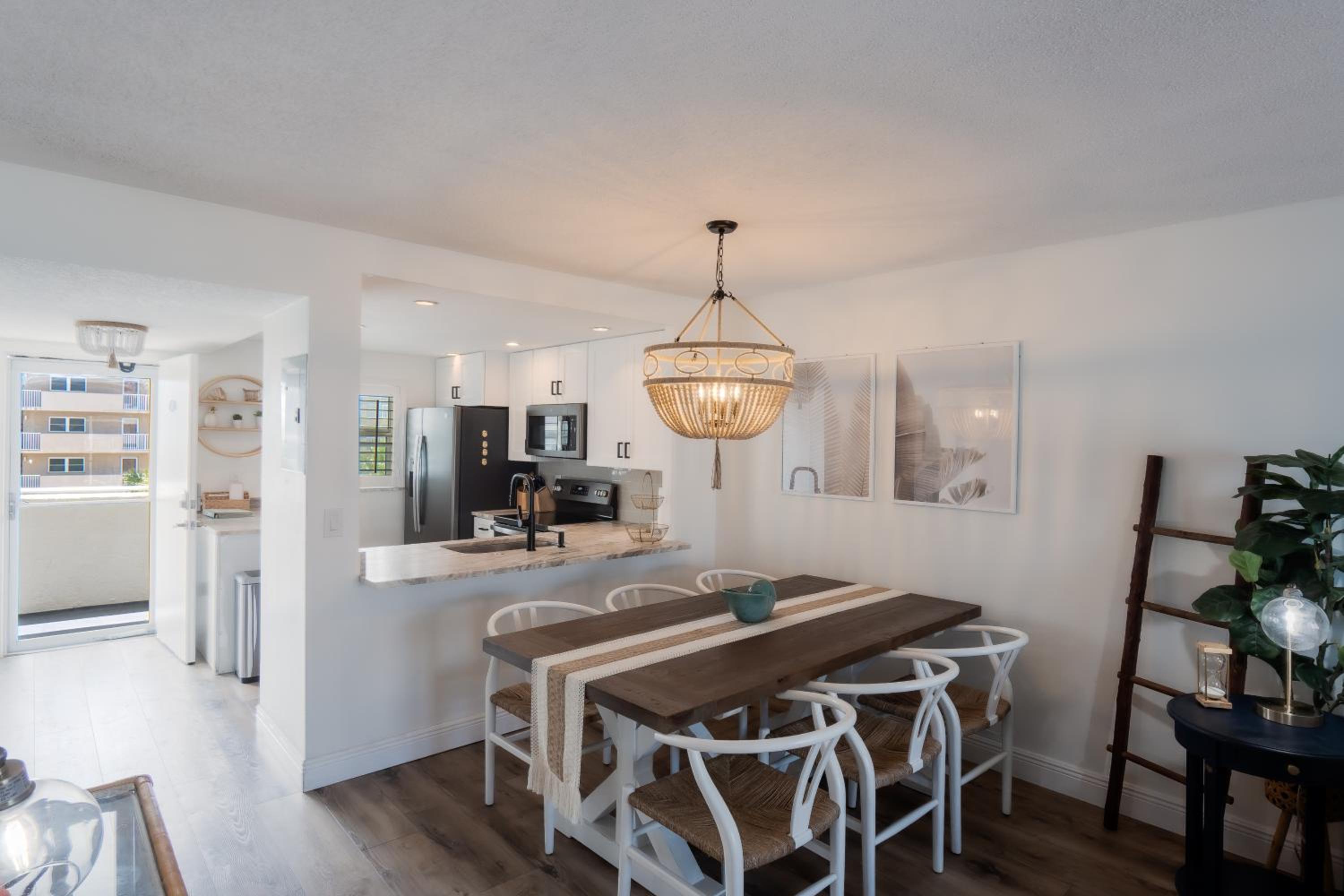Stunning coastal condo with ocean and pool views from the balcony!