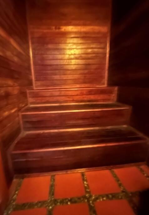 Green farm, with dry/wet, and near infrared sauna