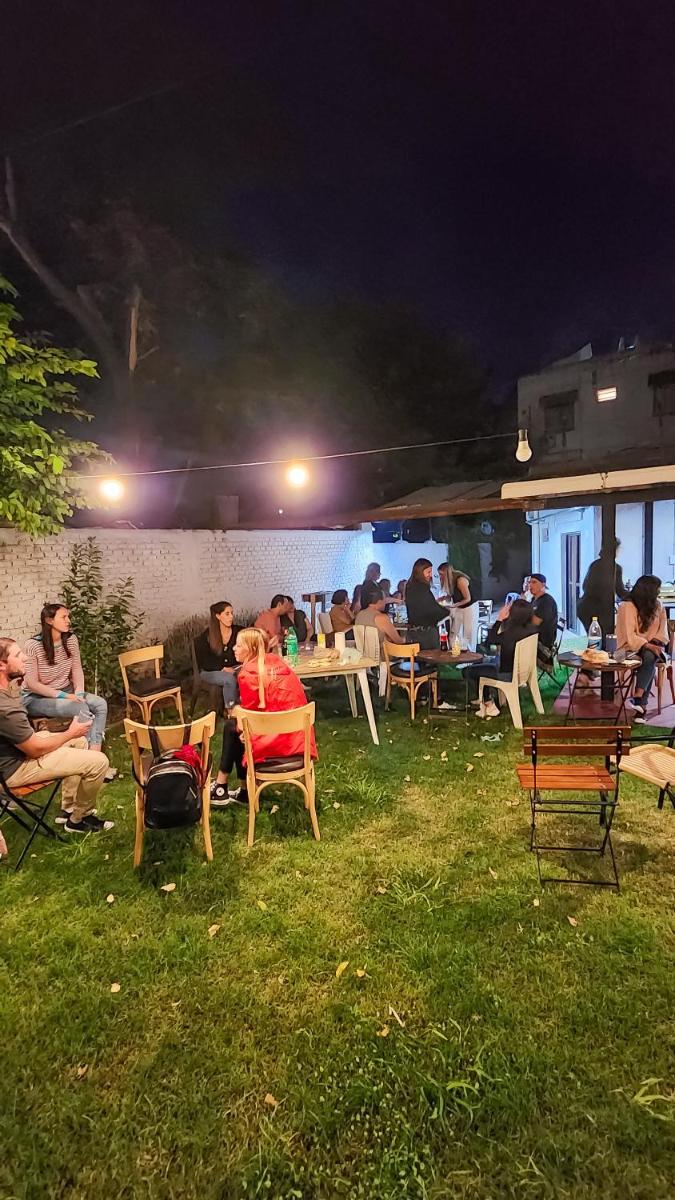 outdoor BBQ area