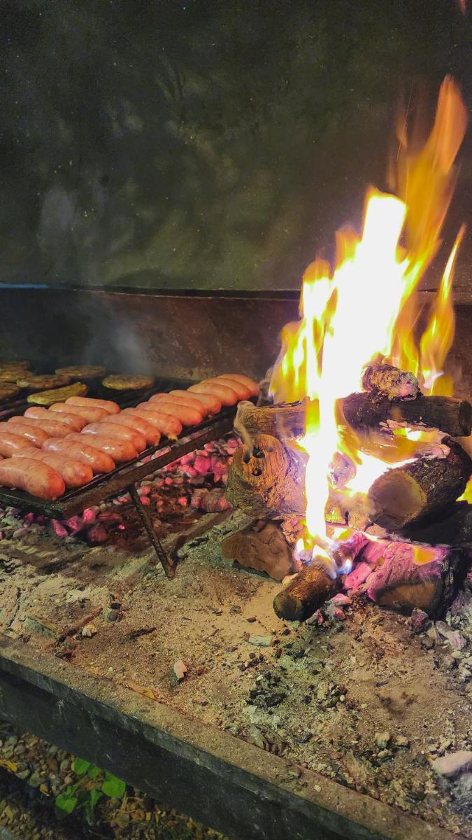 outdoor BBQ area