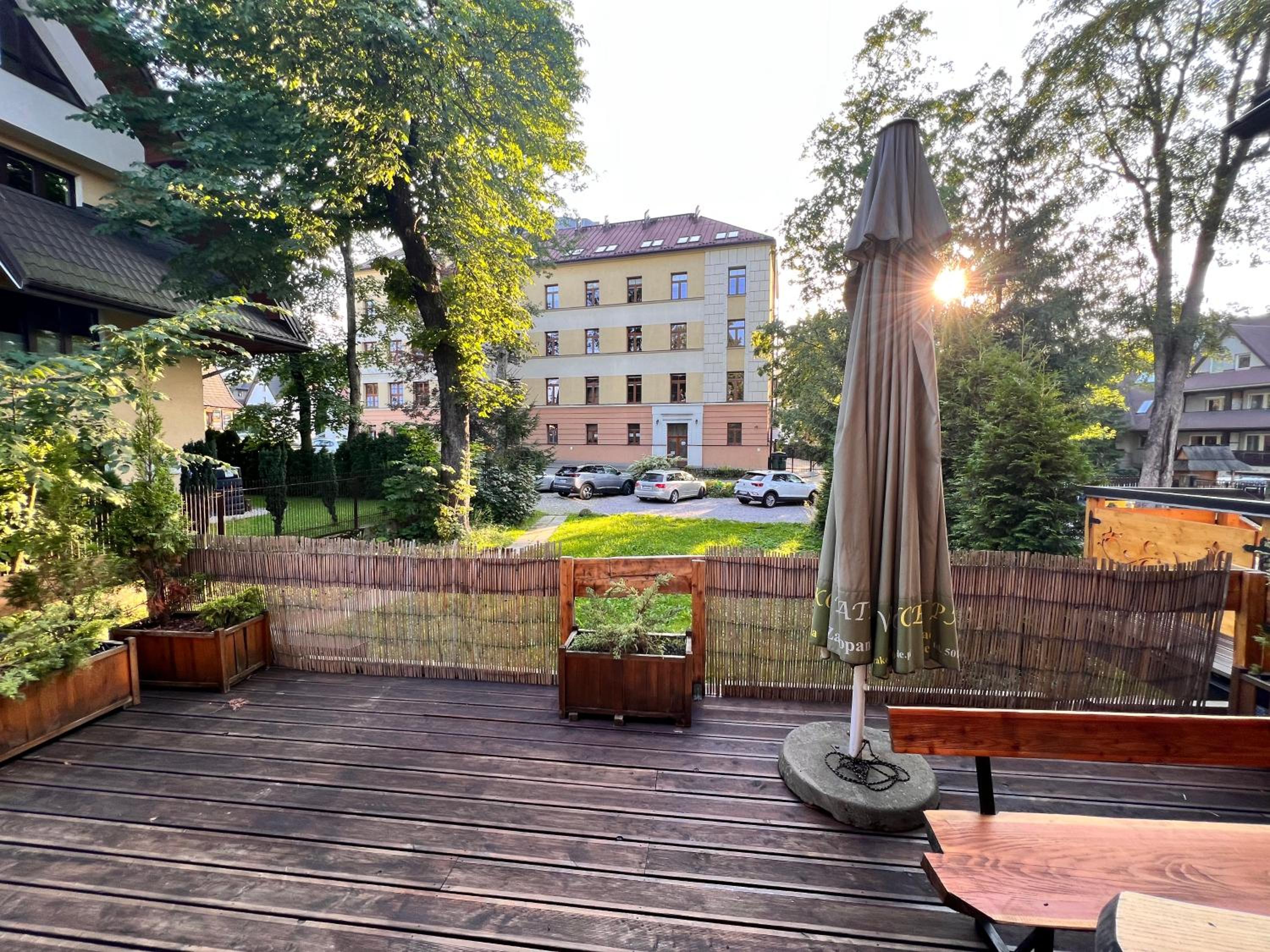 outdoor BBQ area