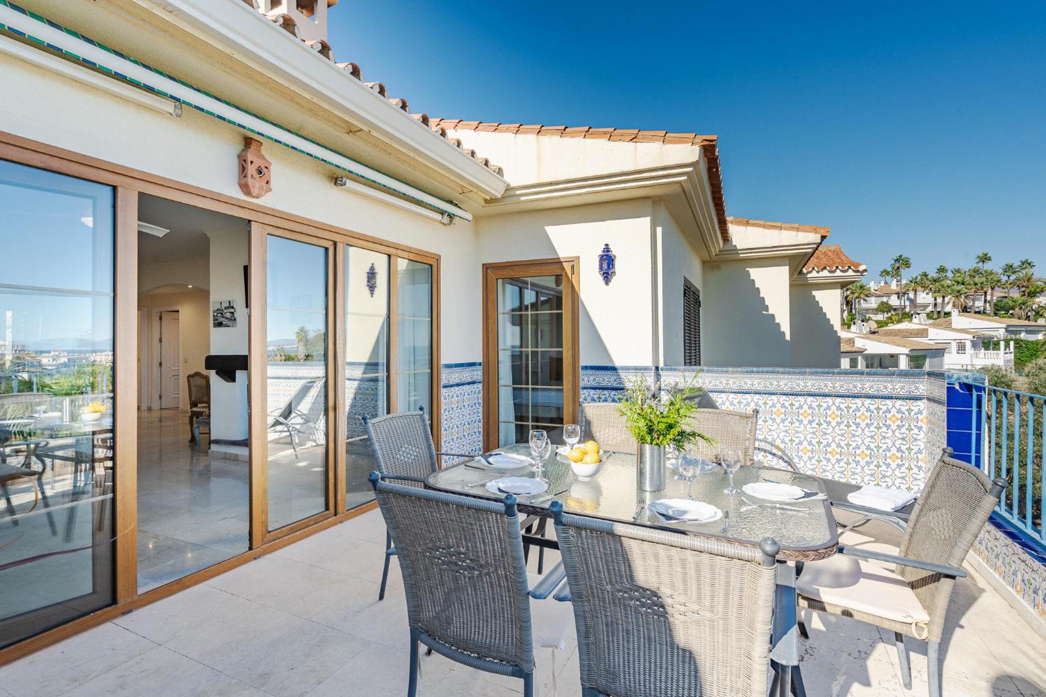 26 Front row penthouse golf and sea views Manilva Duquesa Andalusia view 2