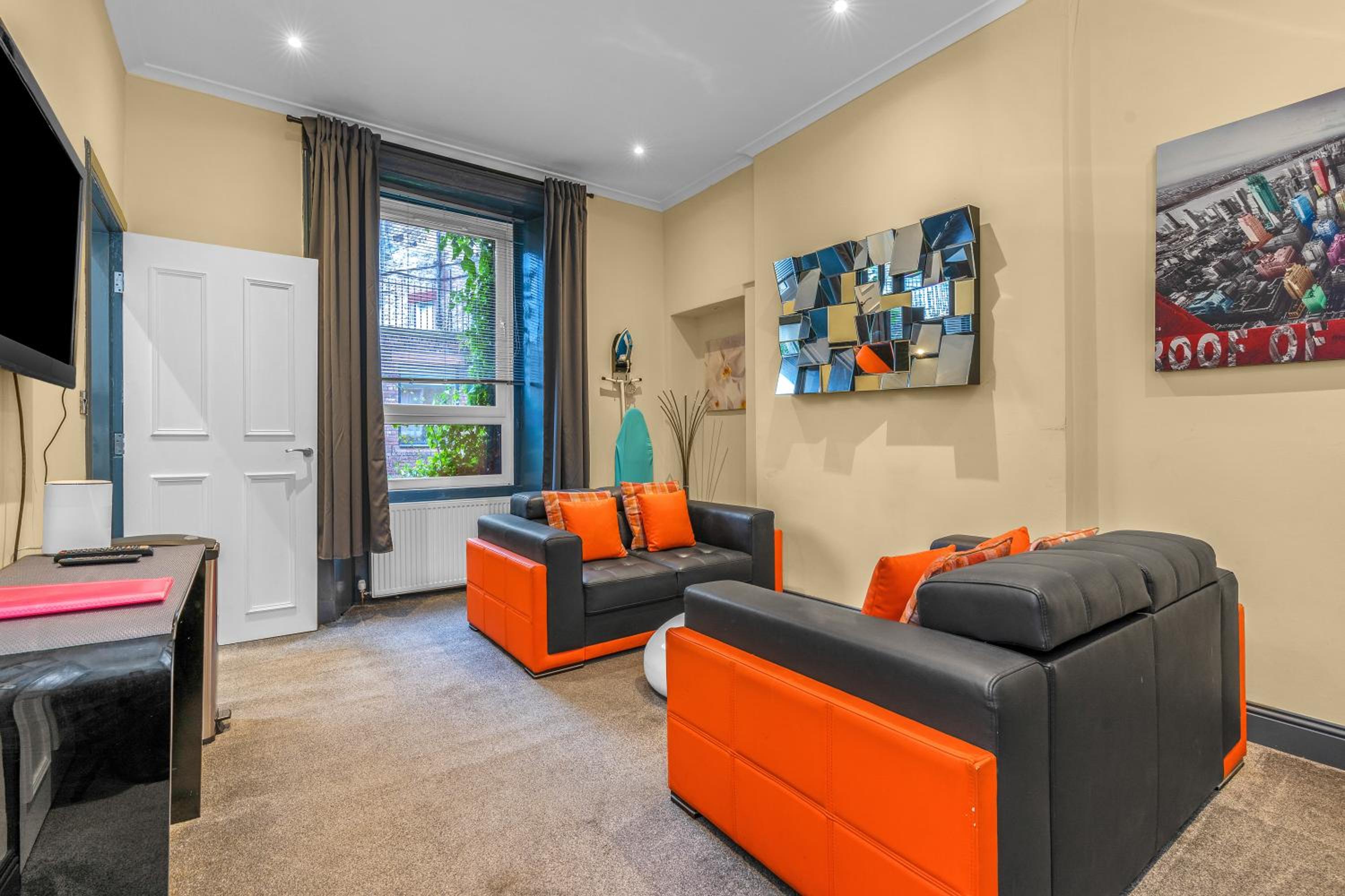 Cosy modern city centre flat view 2