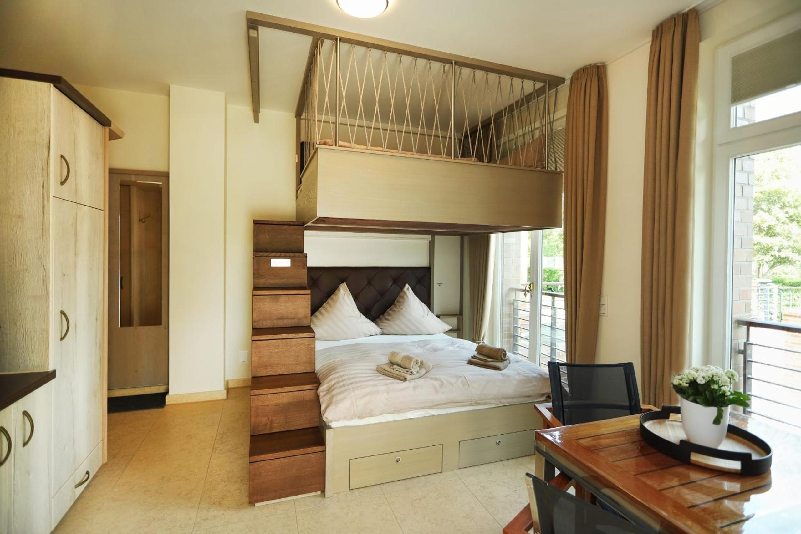 Villa Schmidt Apartments - Strandhaus direkt am Meer mit Sauna, Sport und Dünengarten - Studio