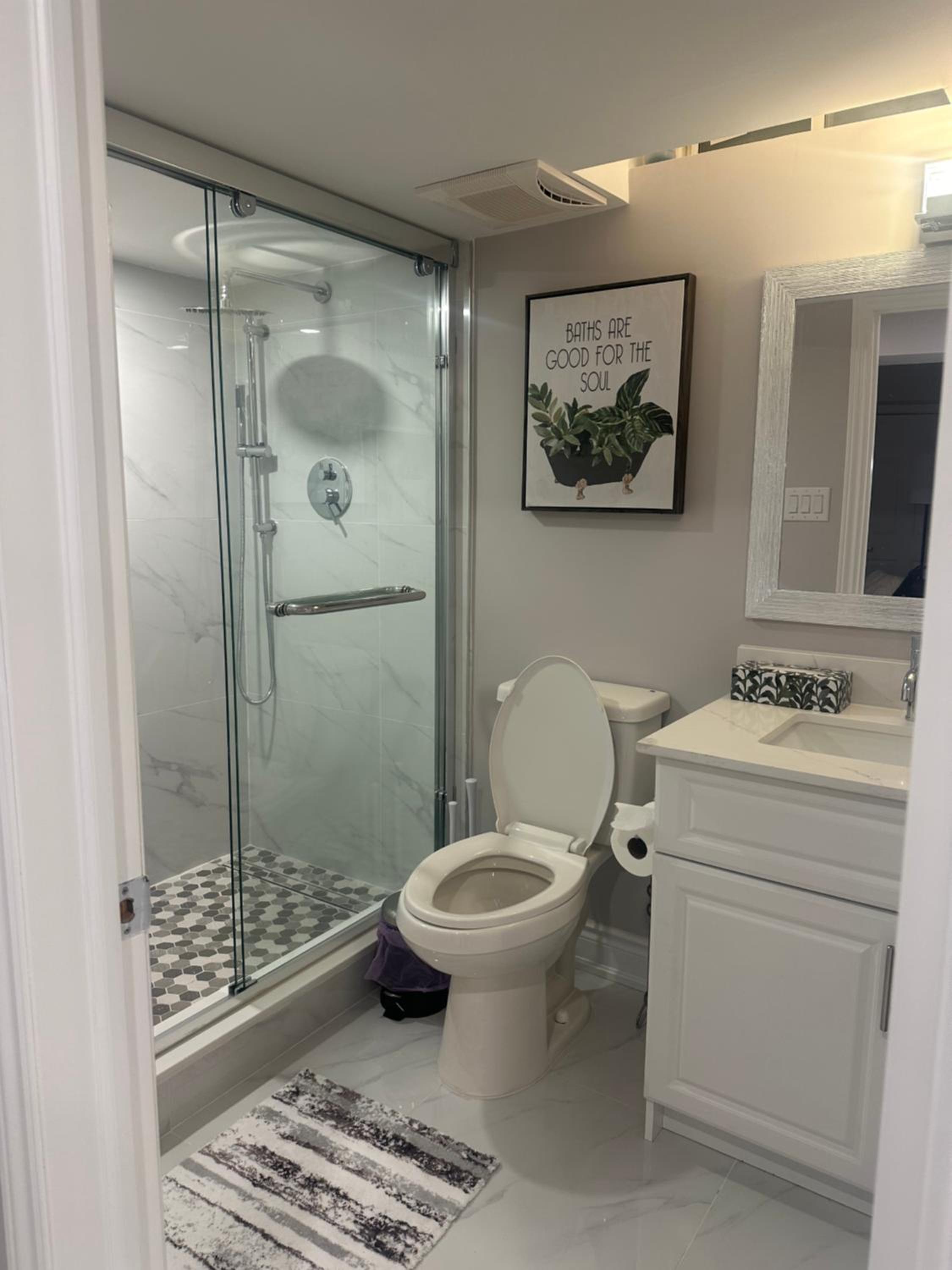 2 bedrooms basement with bath,kitchen,laundry &dinning