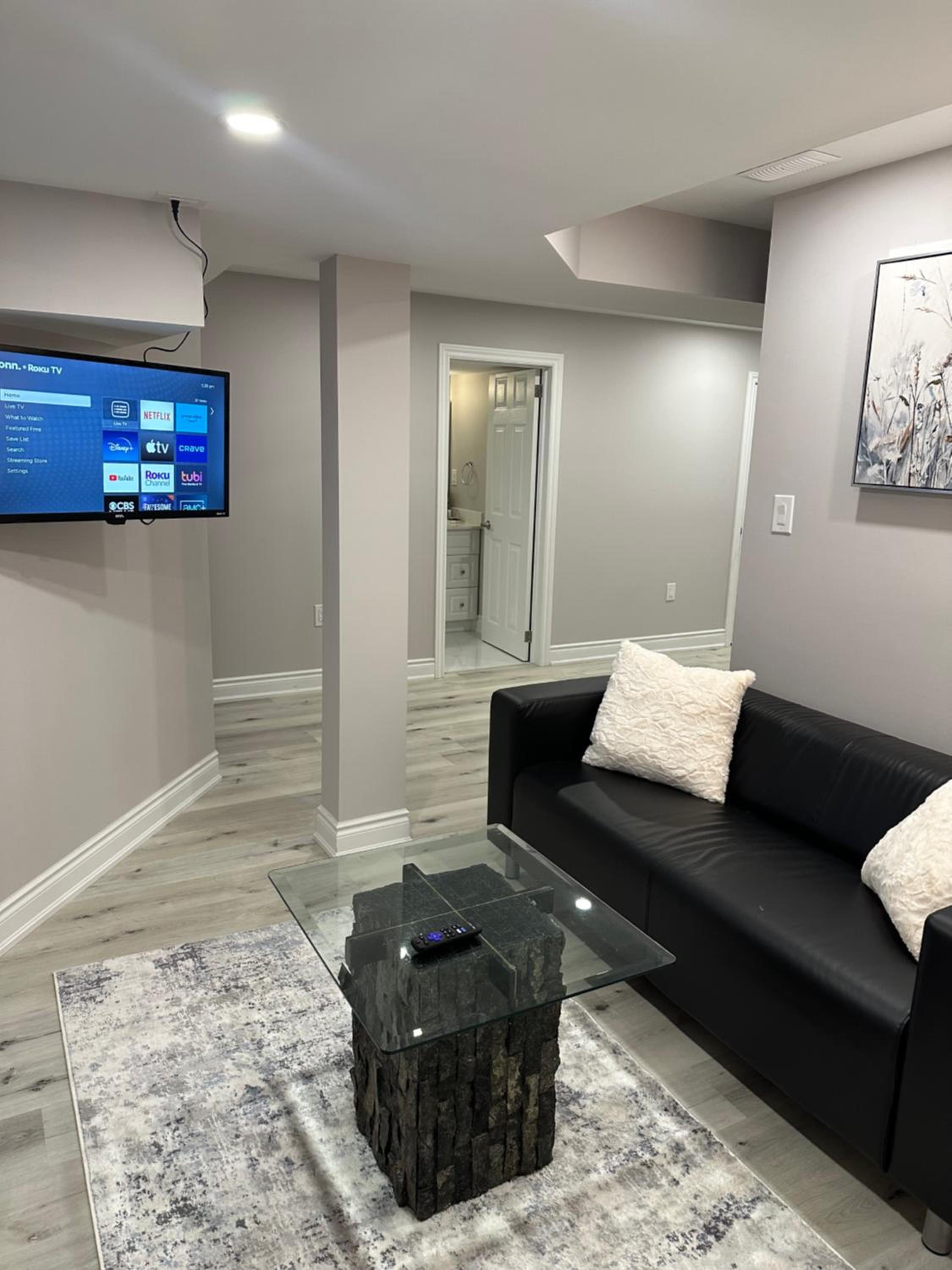 2 bedrooms basement with bath,kitchen,laundry &dinning