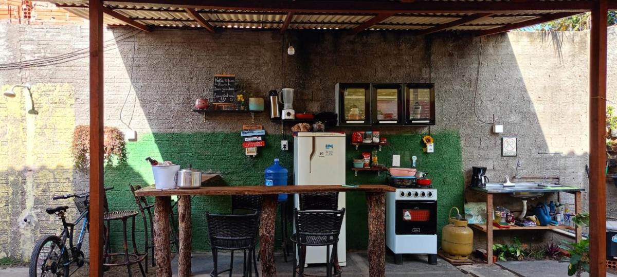 outdoor BBQ area