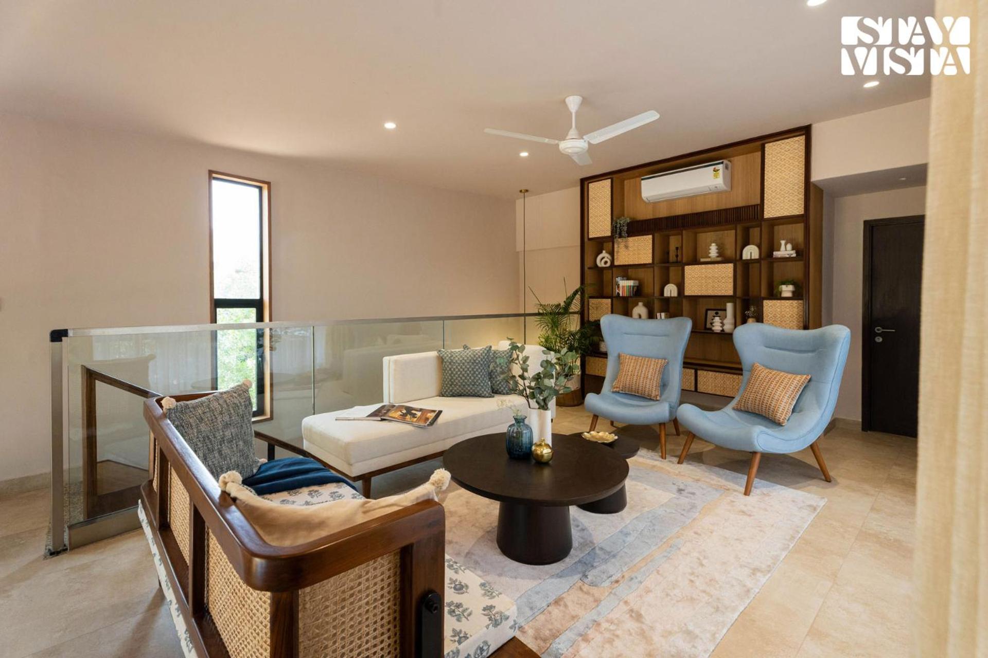 Sunlit Splendour by StayVista near Nagaon beach boasting an Outdoor pool and Modern chic interiors view 5