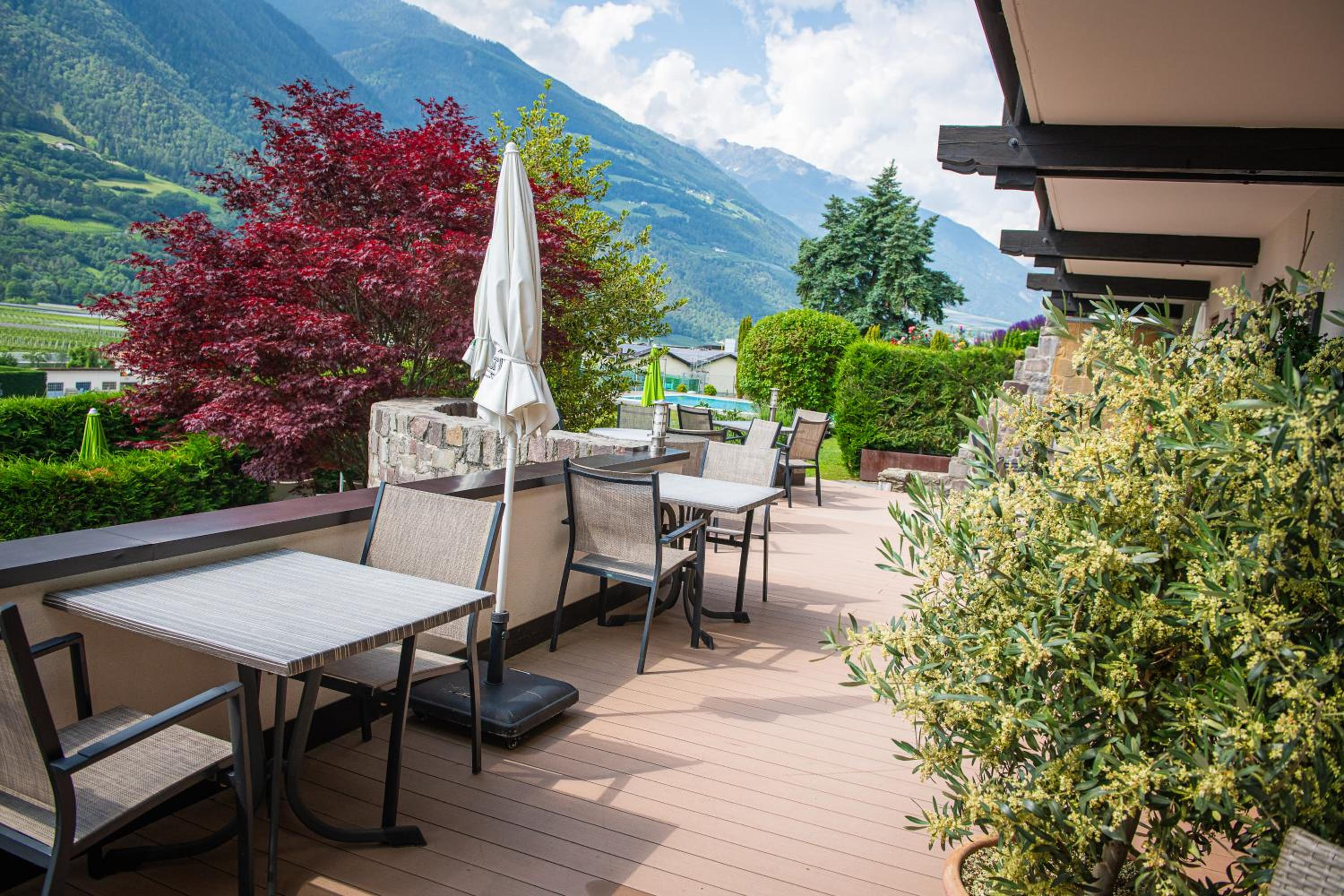 outdoor BBQ area