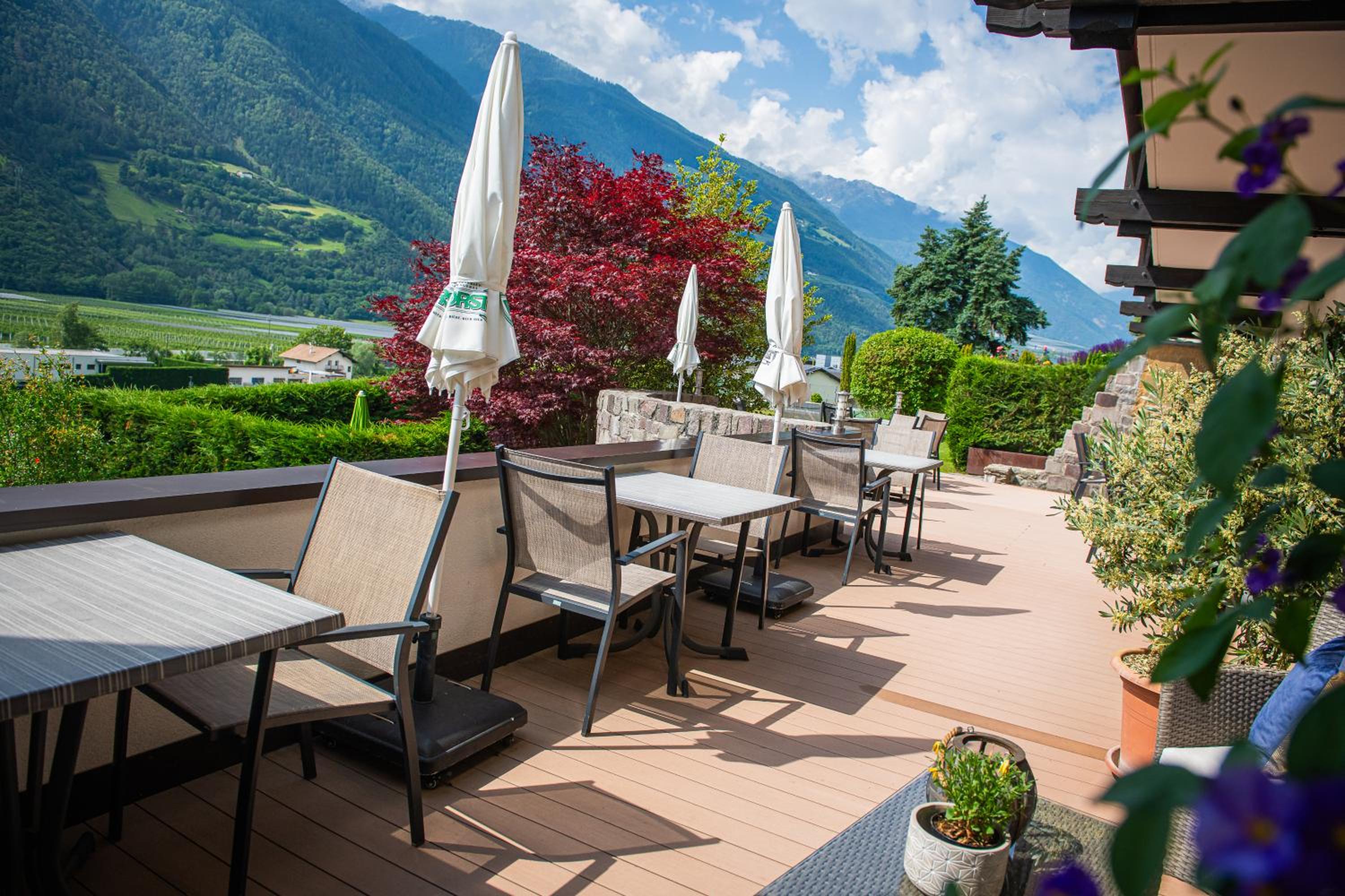 outdoor BBQ area
