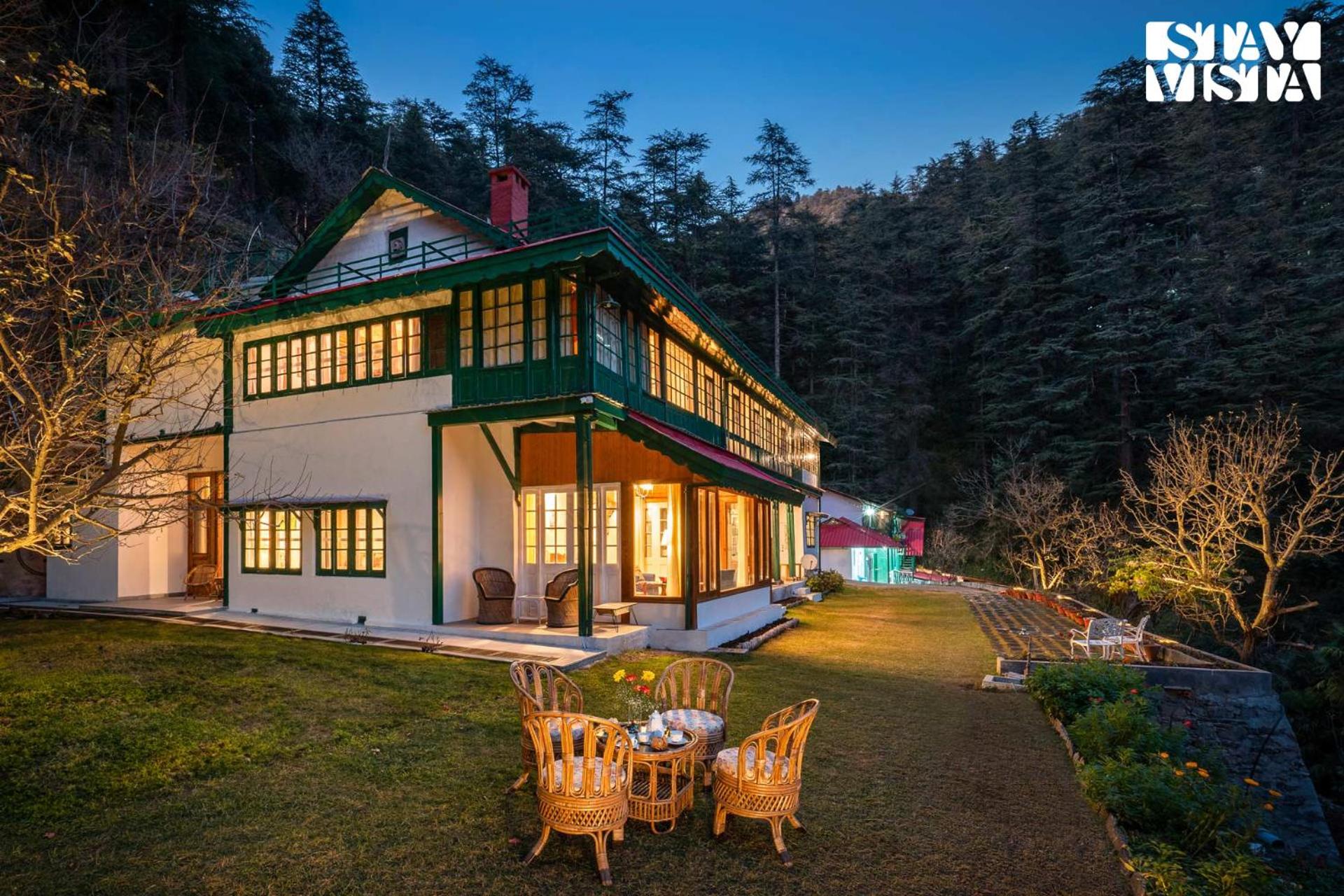 StayVista at Dimple Lodge with Private Lawn & Forest View view 2