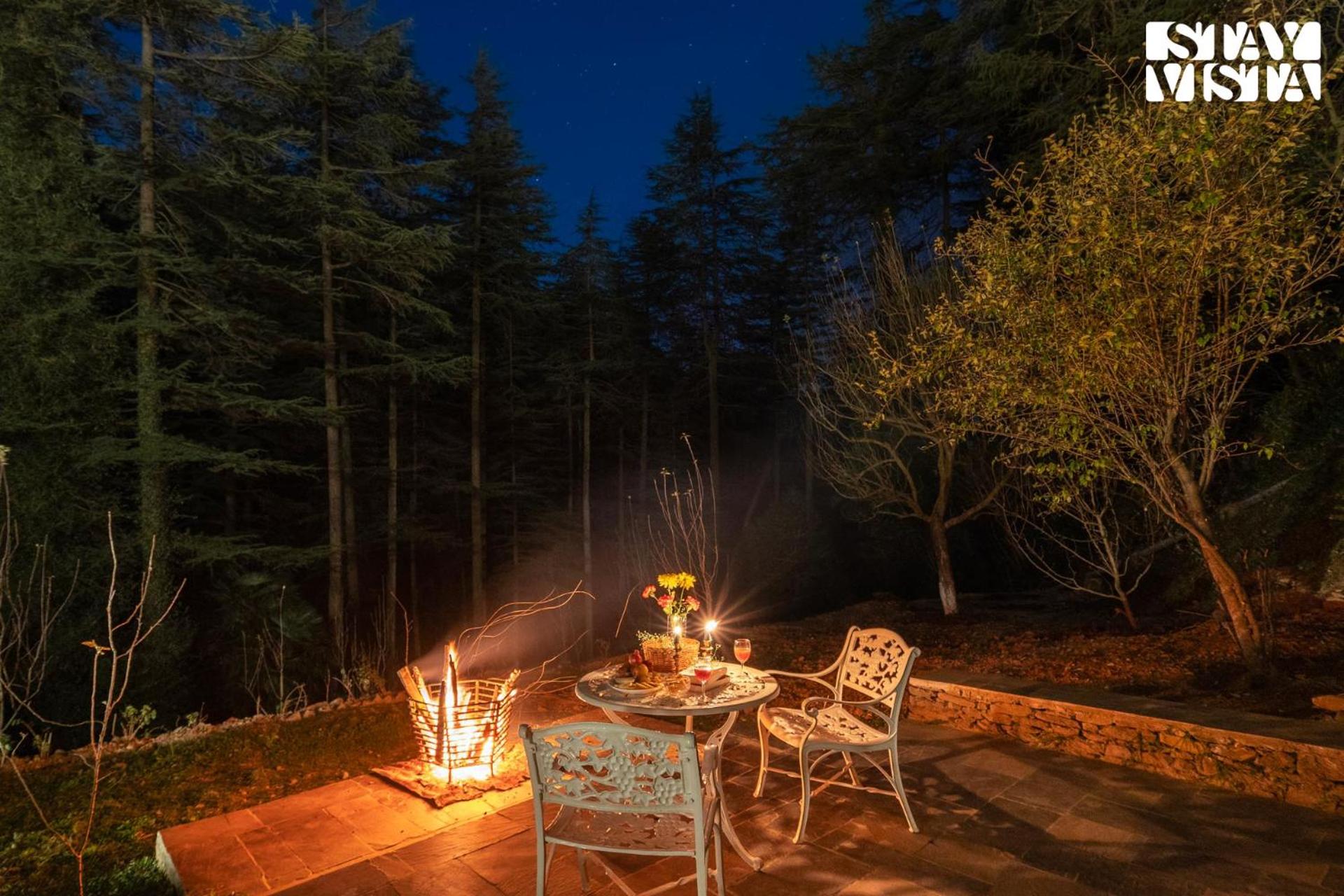 StayVista at Dimple Lodge with Private Lawn & Forest View view 3