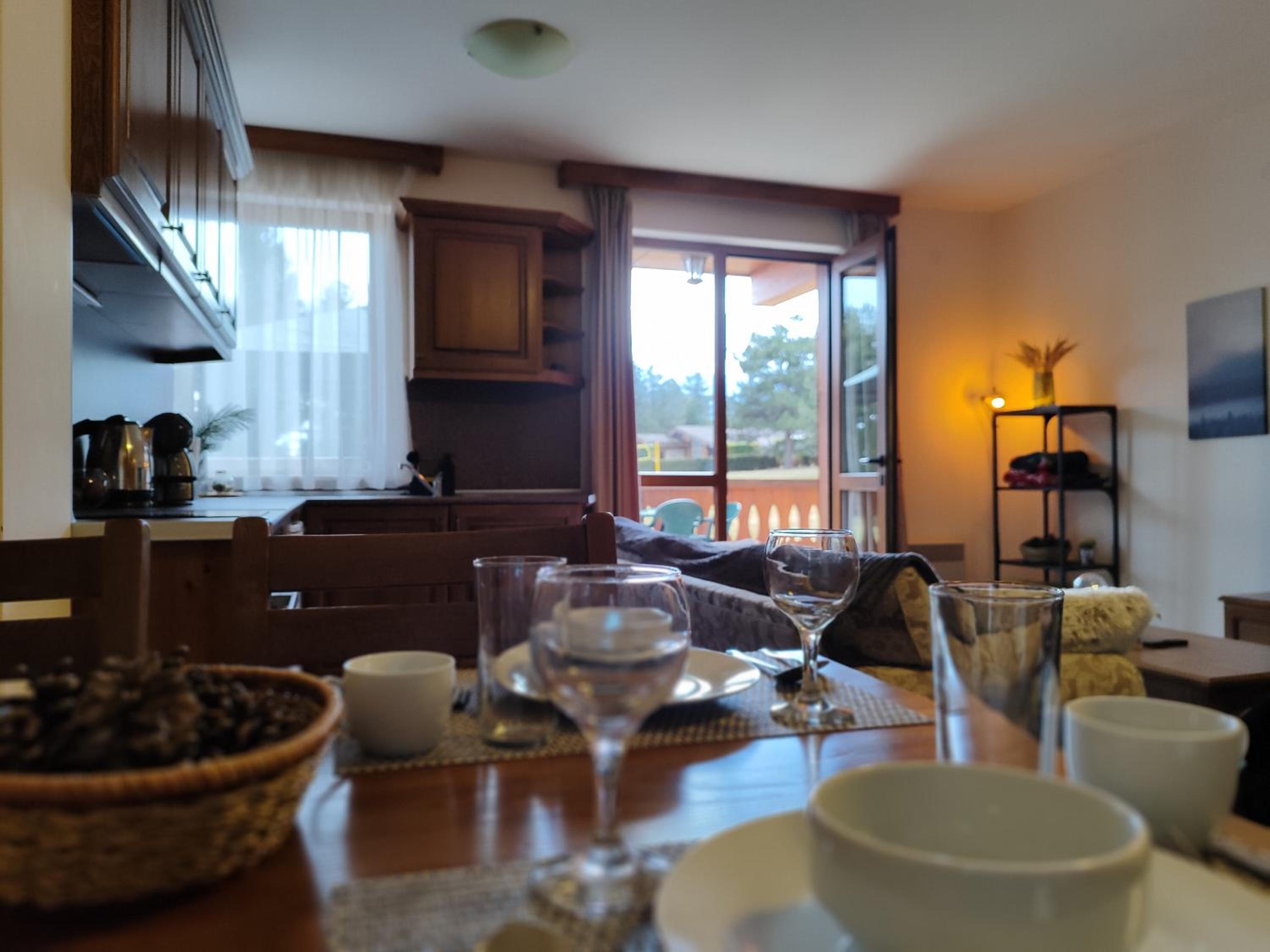 Stylish wooden apartment with terrace in Pirin Golf Hotel&Spa Complex