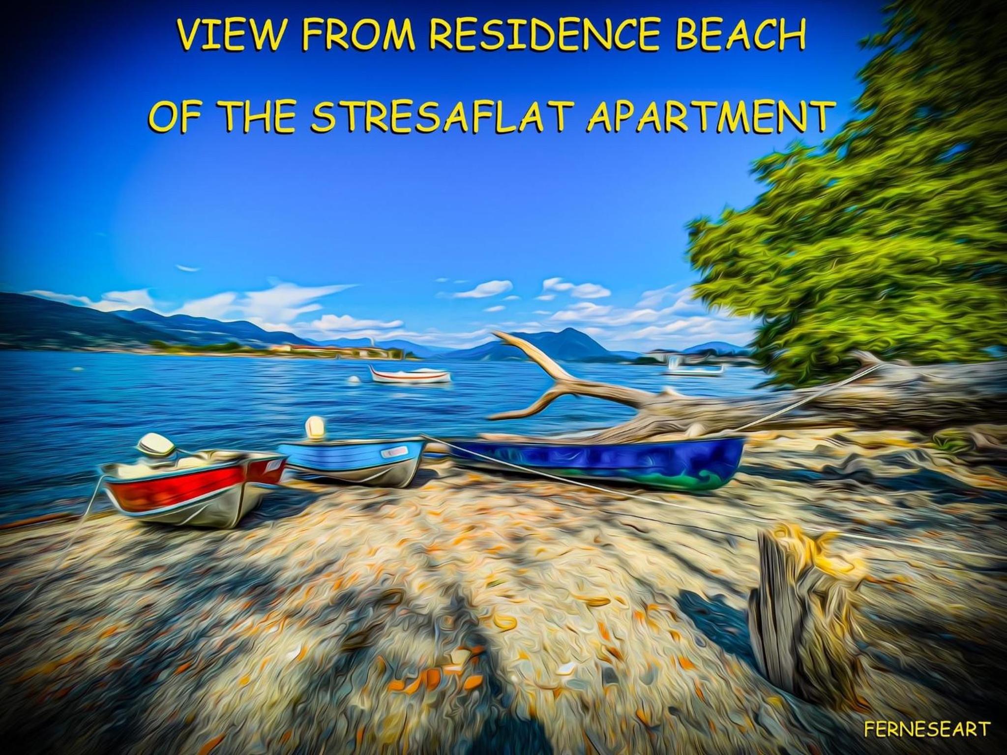 Appartamento vista Lago, giardino spiaggia a Stresa vista Isole Borromee e Golfo Borromeo - STRESAFLAT
