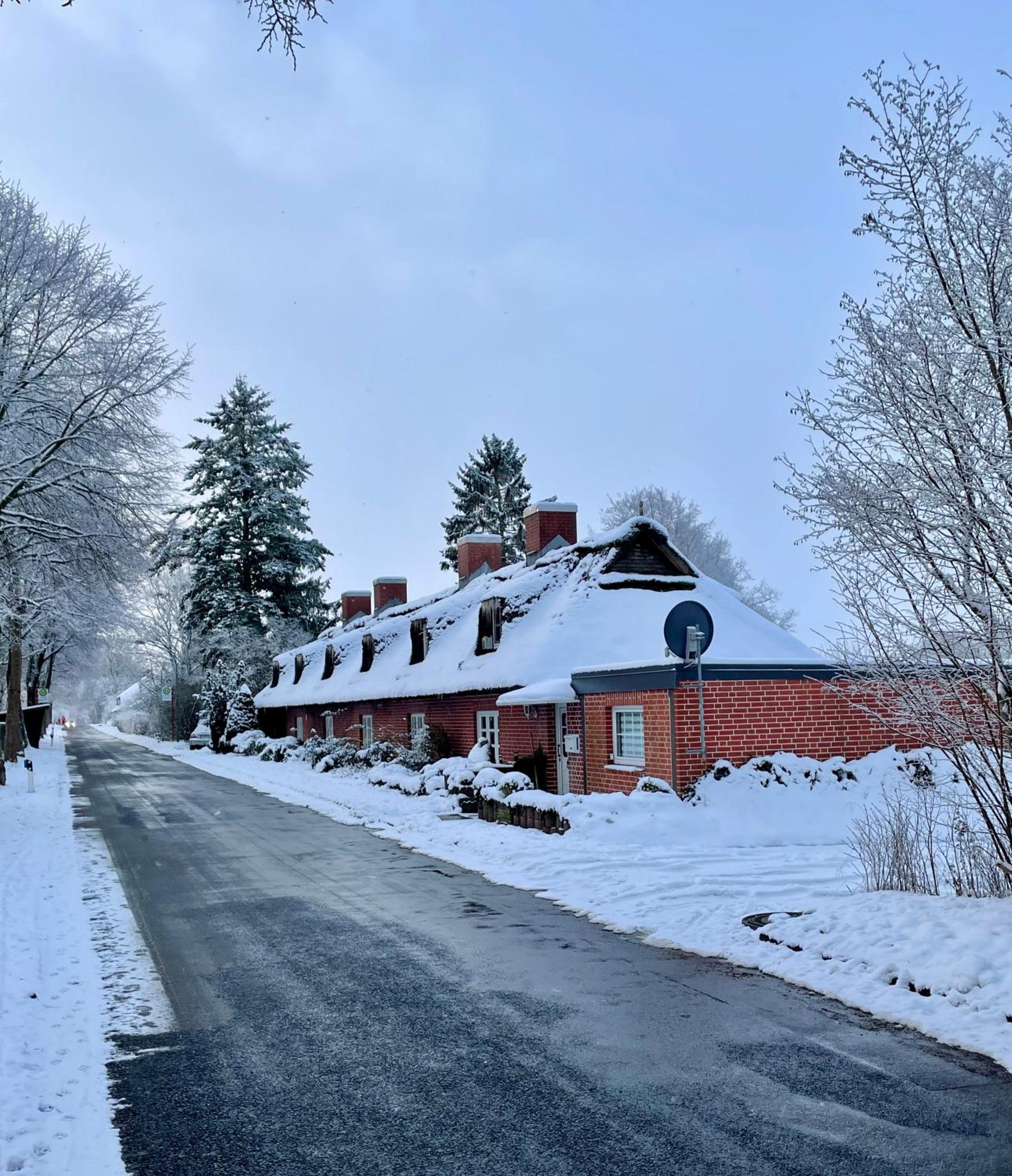 Reetdachhaus in Seenähe, Ruhige Lage, Kamin & Terrasse