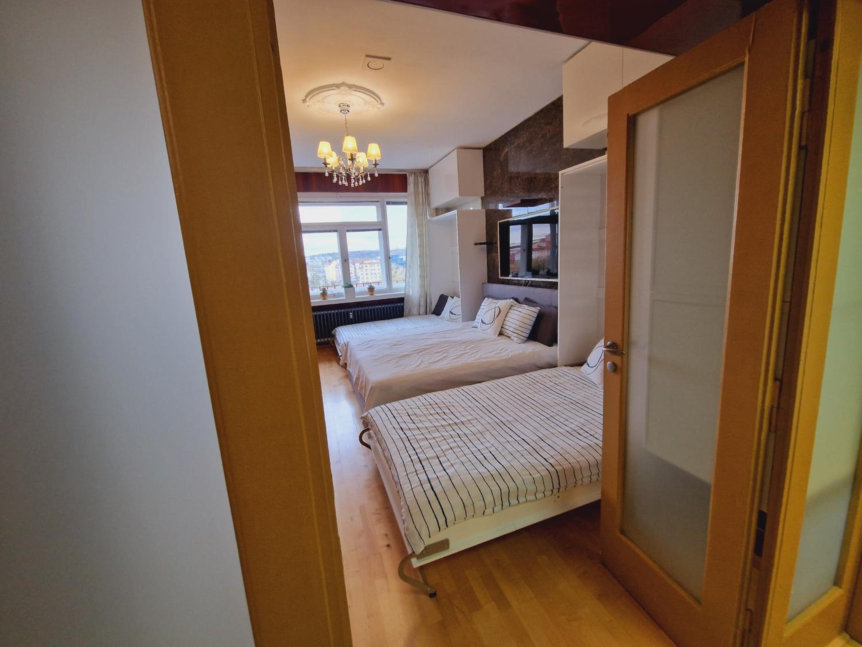 Quiet spacious apartment with a balcony