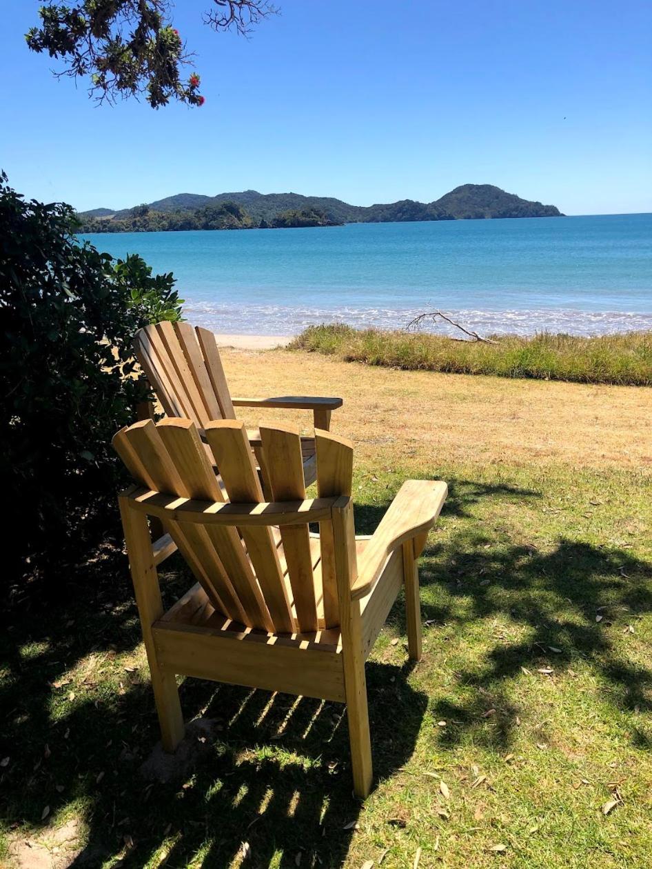Oakura Bay Absolute Beachfront Holiday Home view 2