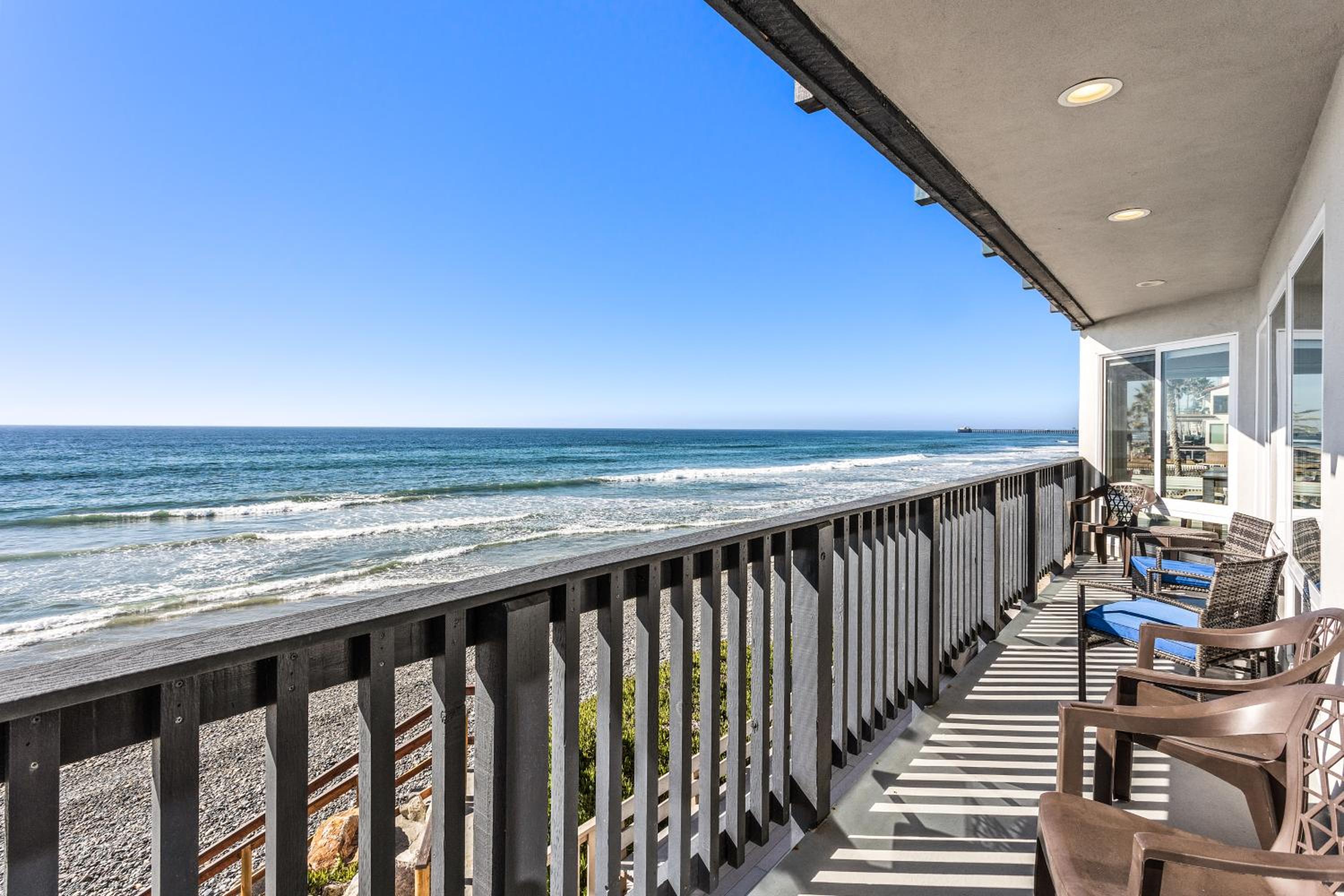 Oceanfront Family Getaway - BBQ - Oceanfront Seating view 3