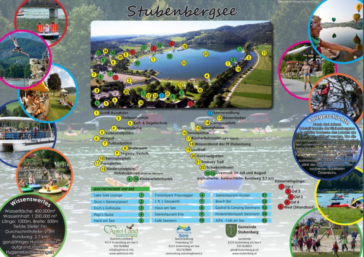 Zwei Schlafzimmer Ferienapartment Anna am Stubenbergsee inklusive zwei E-Bikes