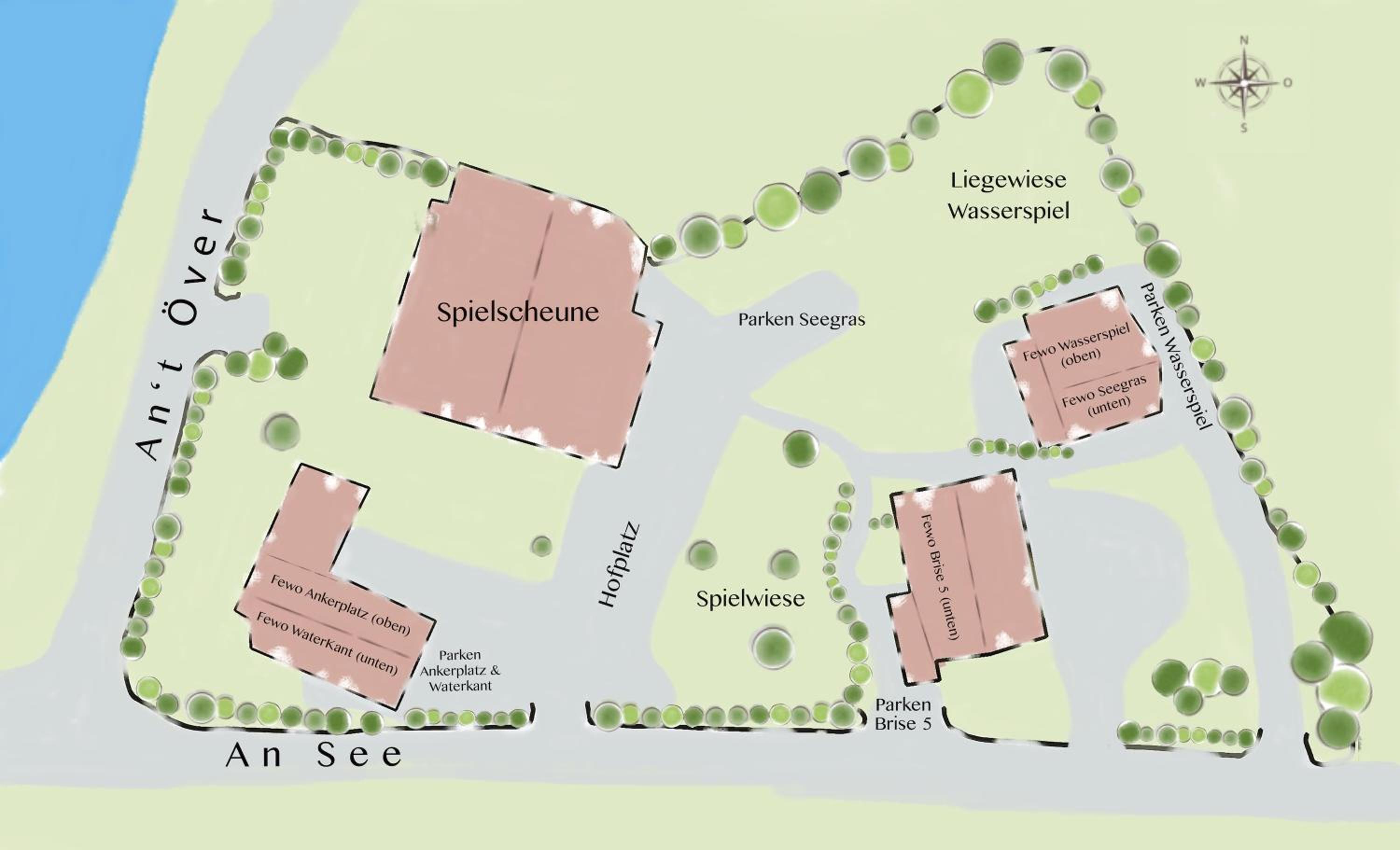Ferienwohnung Wasserspiel am Wittensee - mit Spielscheune