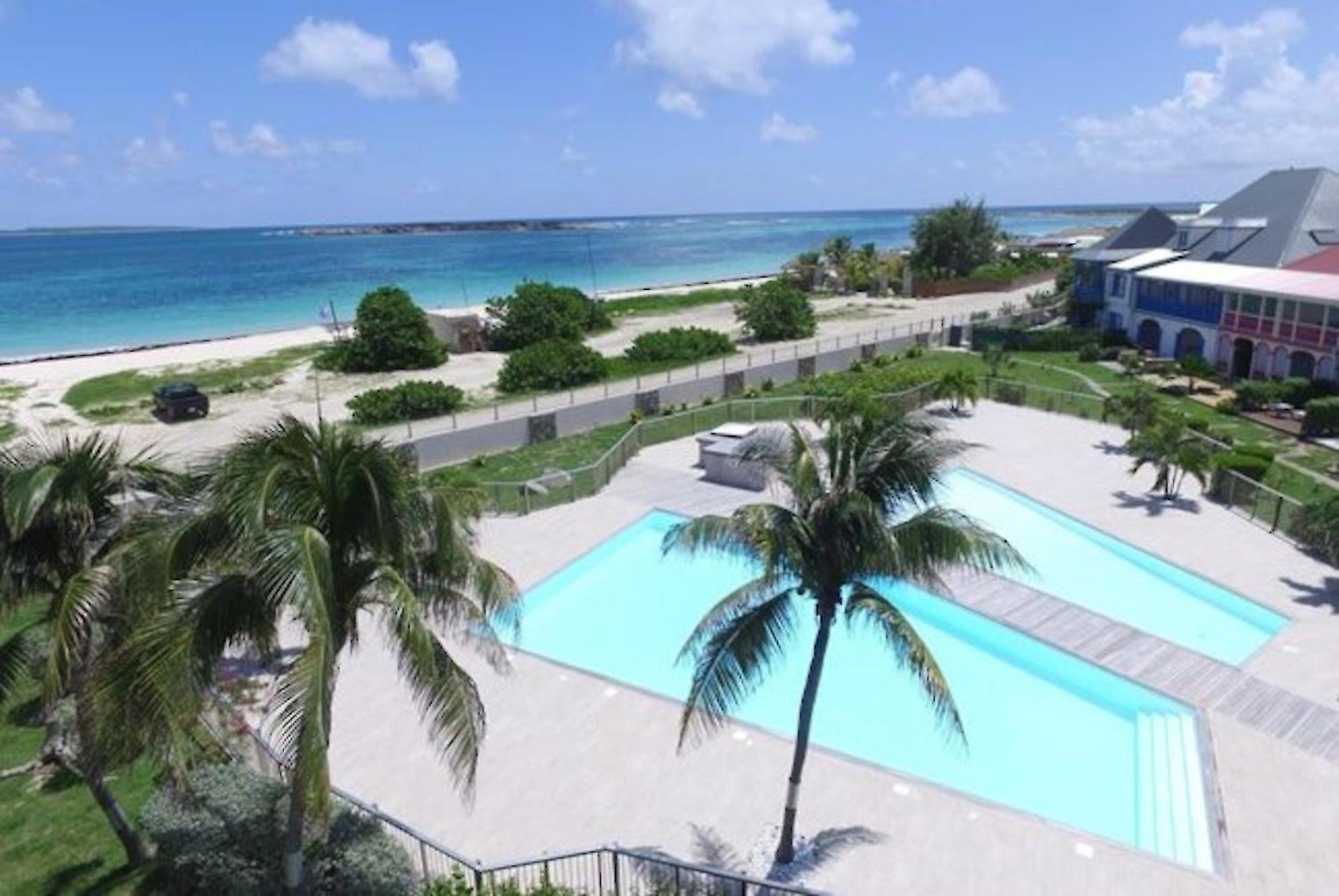 Le Tamaris Sur la plage de la Baie Orientale - Bel appartement VUE MER 6p view 2