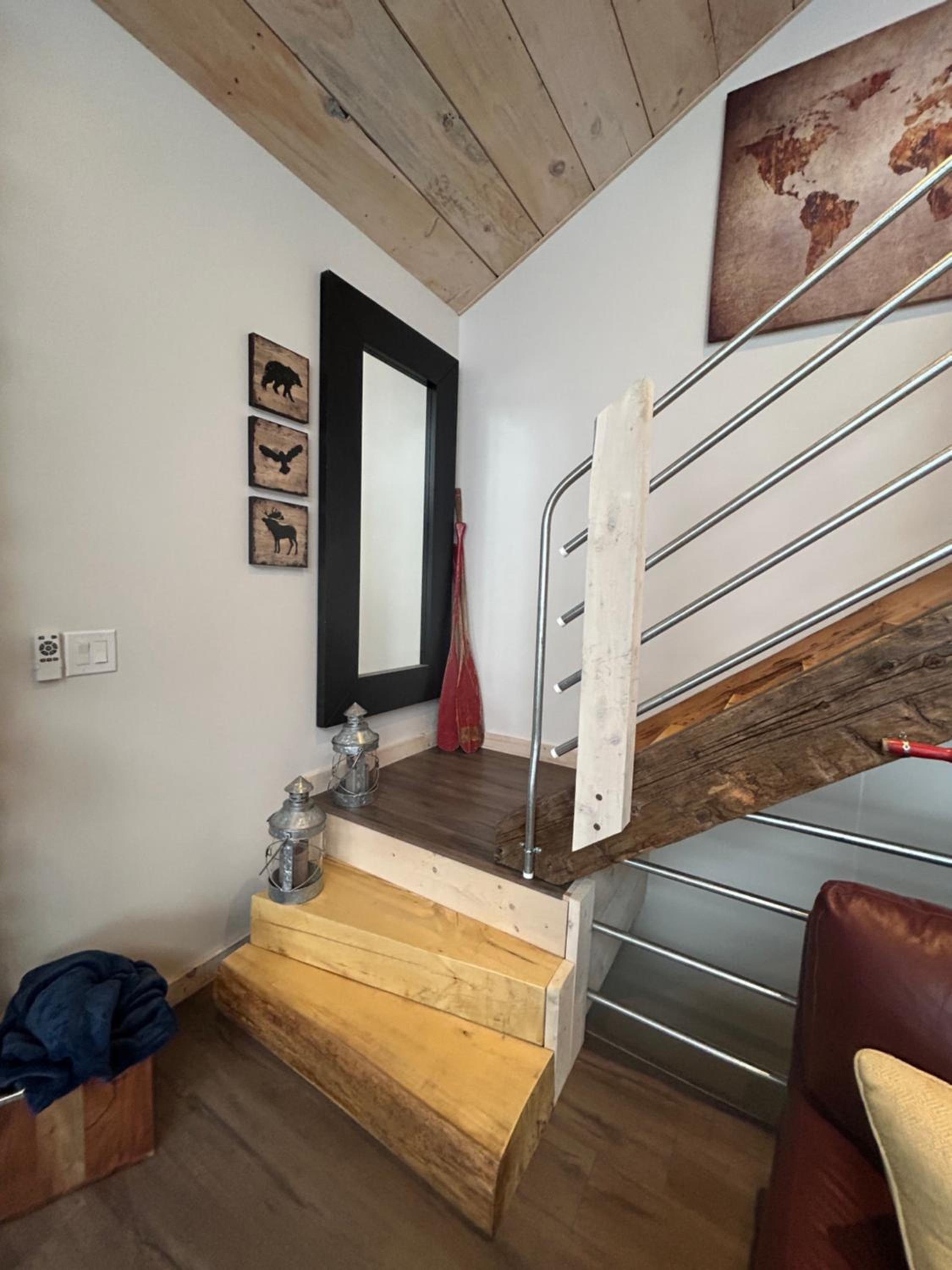 New build, luxurious, 4 plus bedrooms, 2 and a half baths, waterfront chalet, SNOWMOBILE trail access, ample parking & ICE FISHING SHACK