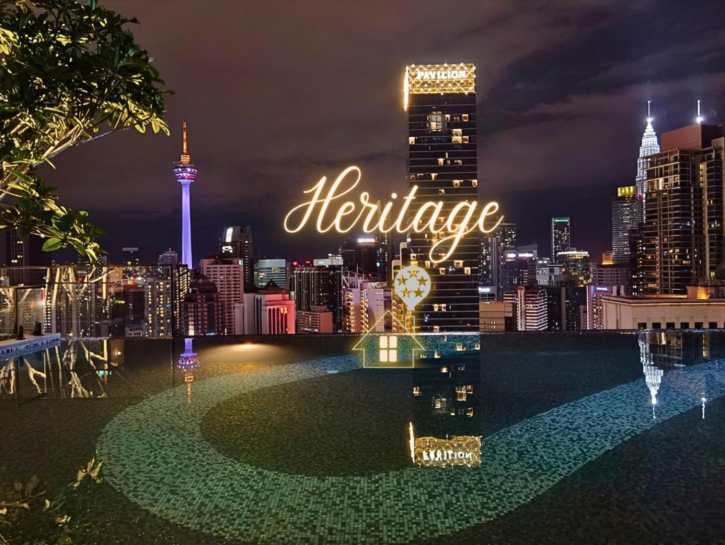 STAR HILL - Axon Infinity Pool with KL View 1minute to Pavilion Bukit Bintang Kuala Lumpur by Heritage