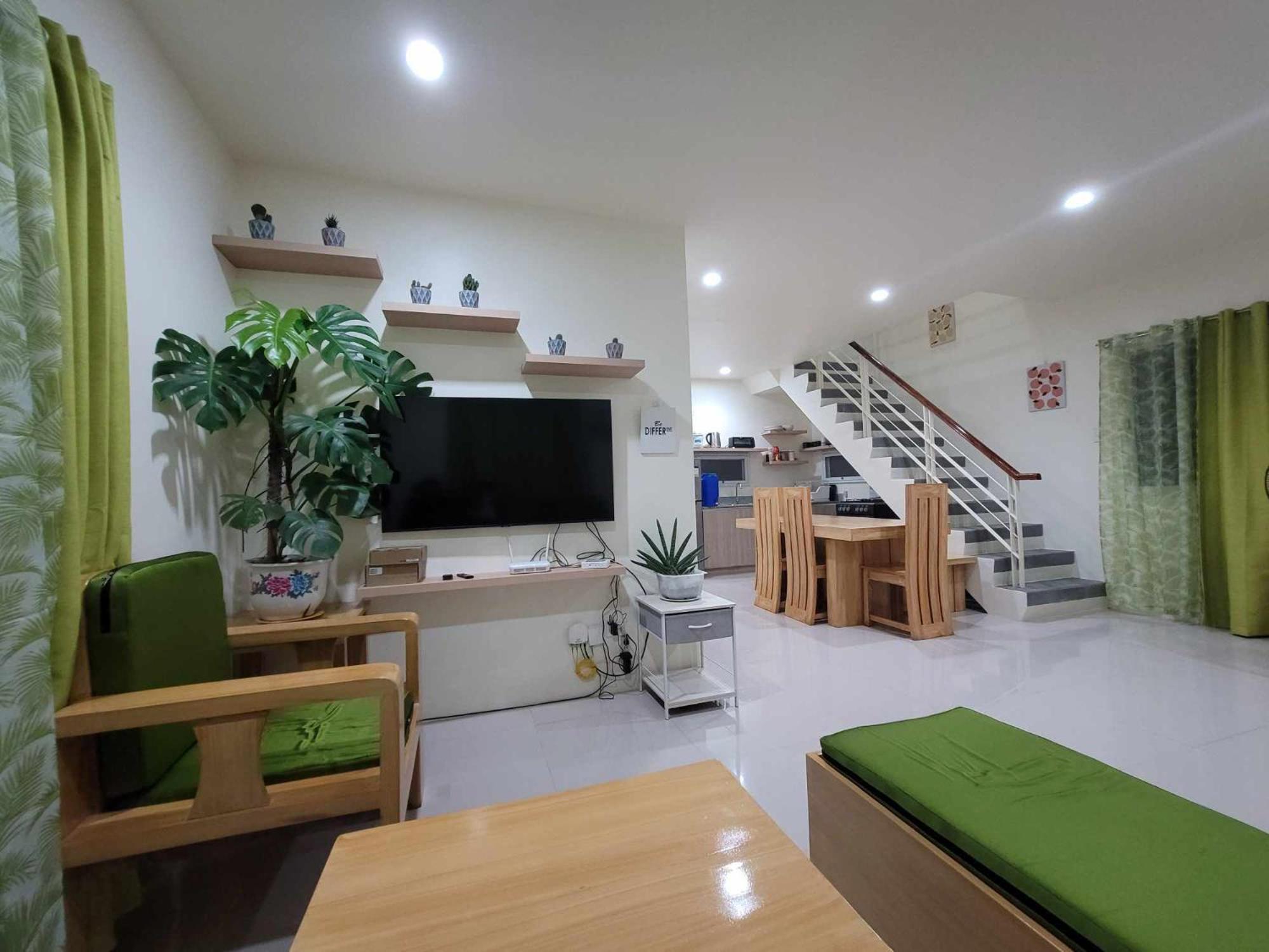 Air-Conditioned Living Room and Bedrooms